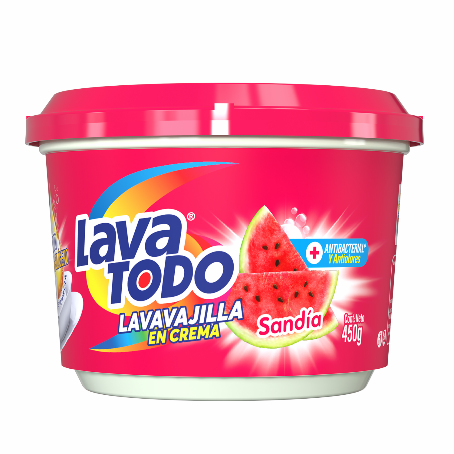 Lavavajillas Crema Con Bicarbonato Y Colágeno Sandía LAVATODO 450 G