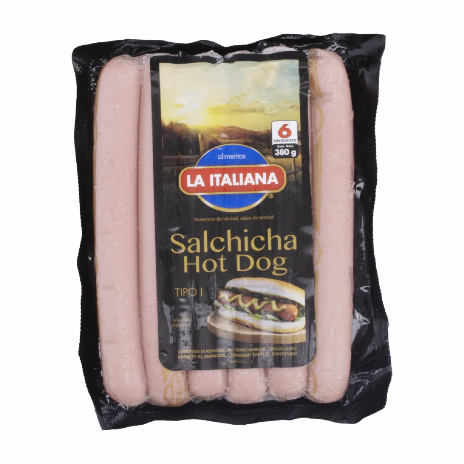Salchichas Para Hot Dog LA ITALIANA 380 G