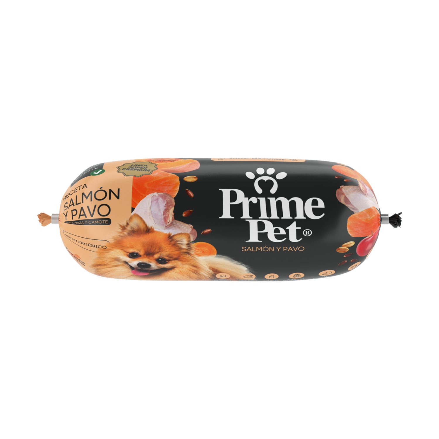 Alimento Para Perros Cocido Receta Salmón Y Pavo PRIME PET 250 G