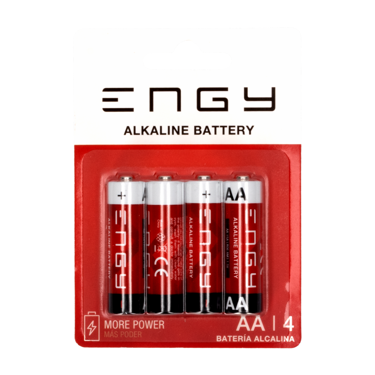 Pilas Alcalinas AA ENGY X 4 Uds