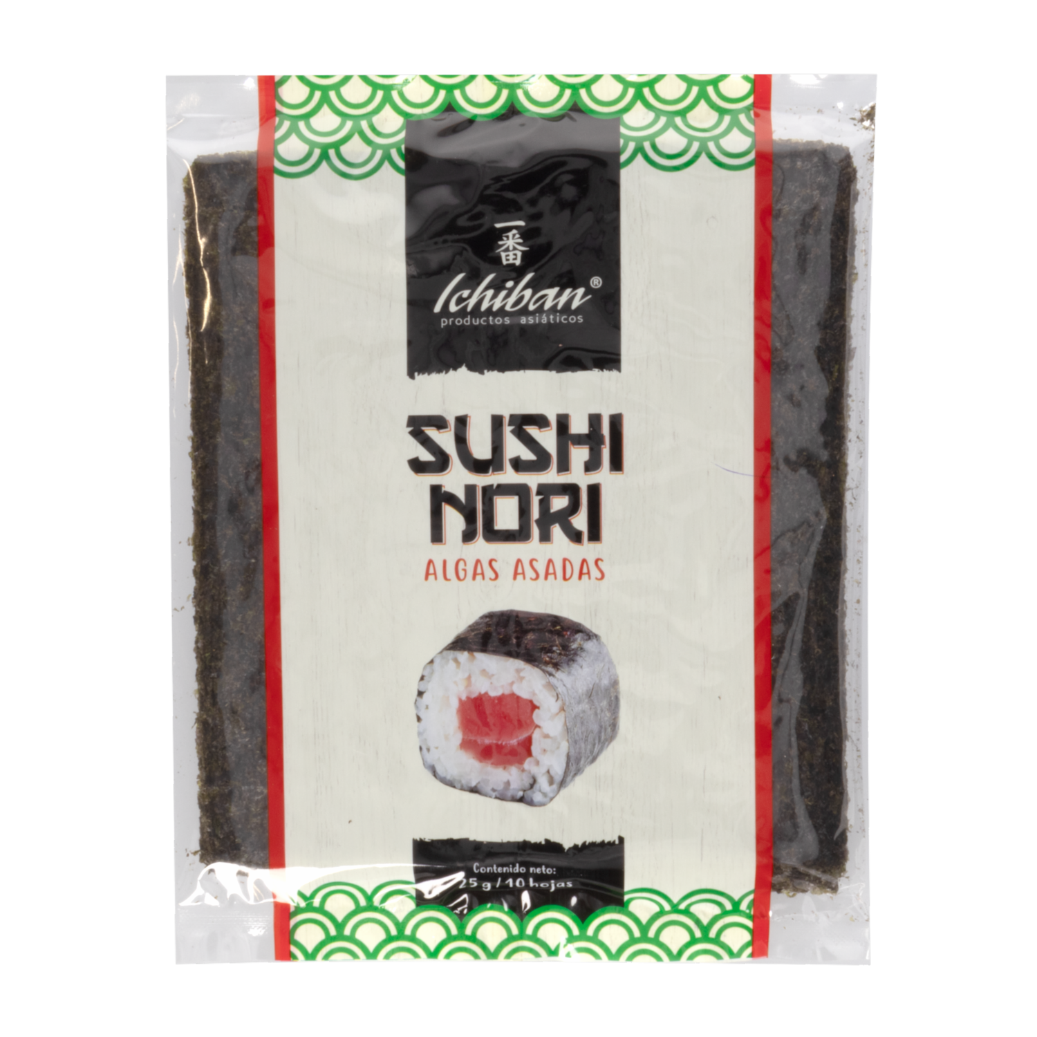 Algas Nori Asadas Y Deshidratadas ICHIBAN 25 G