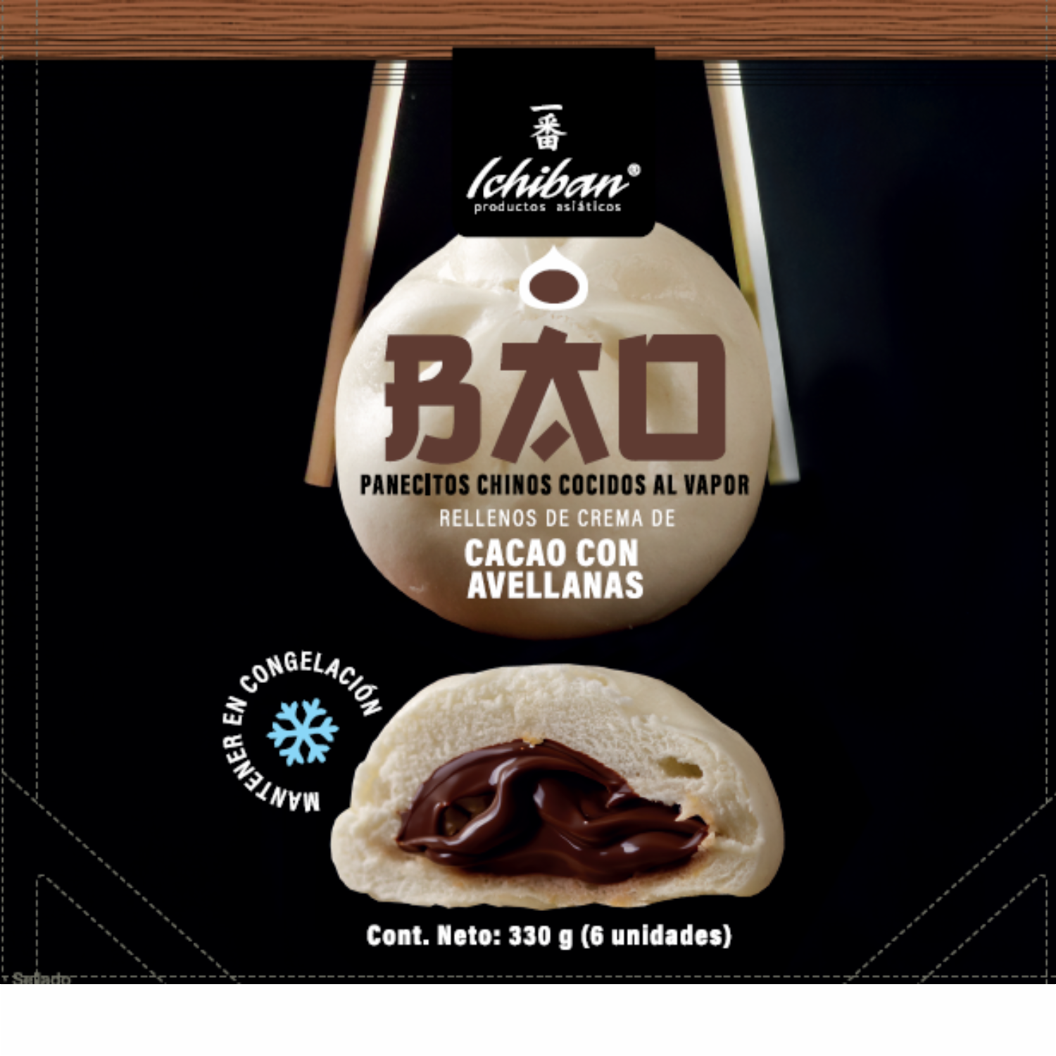 Bao Rellenos De Crema De Cacao Con Avellanas ICHIBAN 330 G