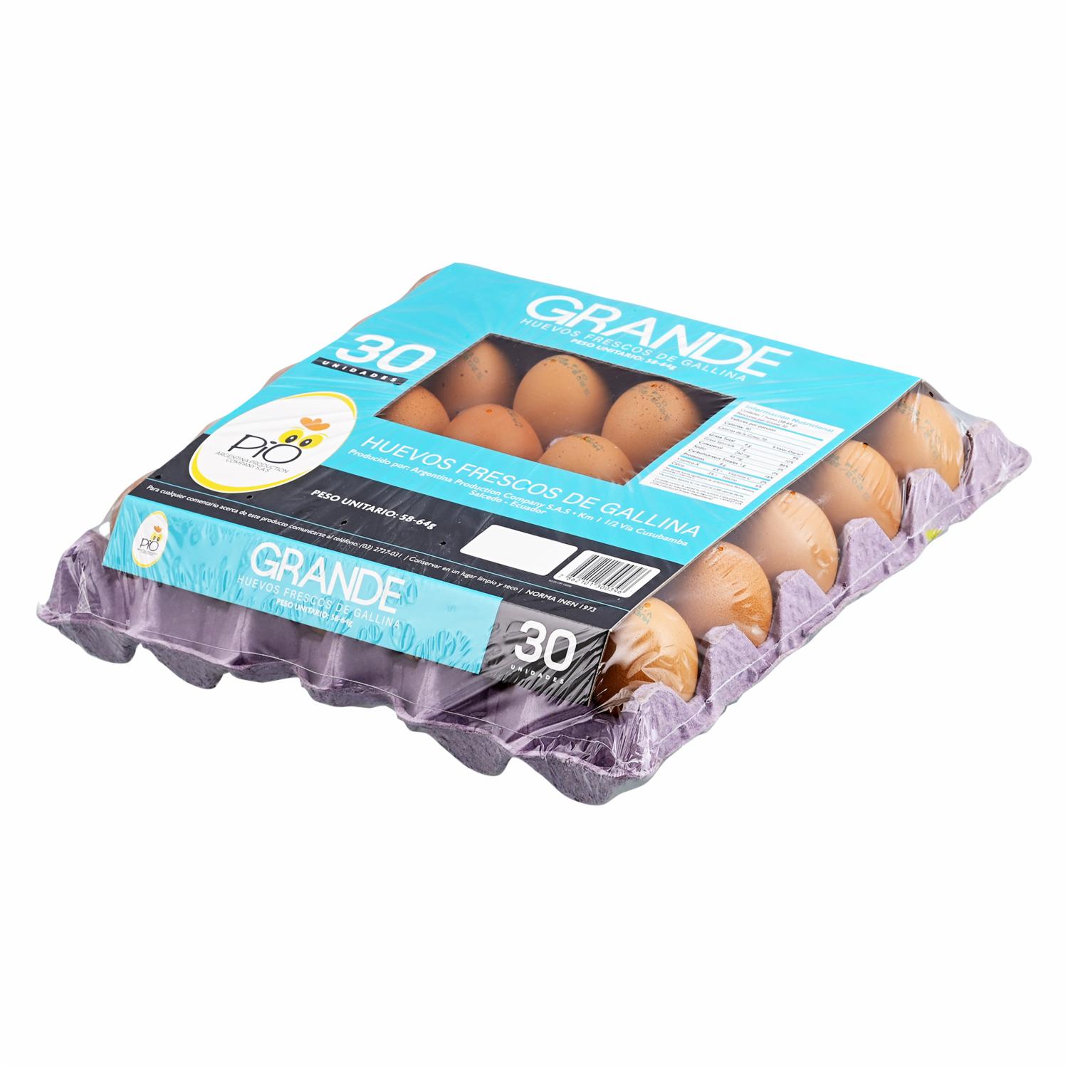 Huevos Grandes PIO X 30 Uds