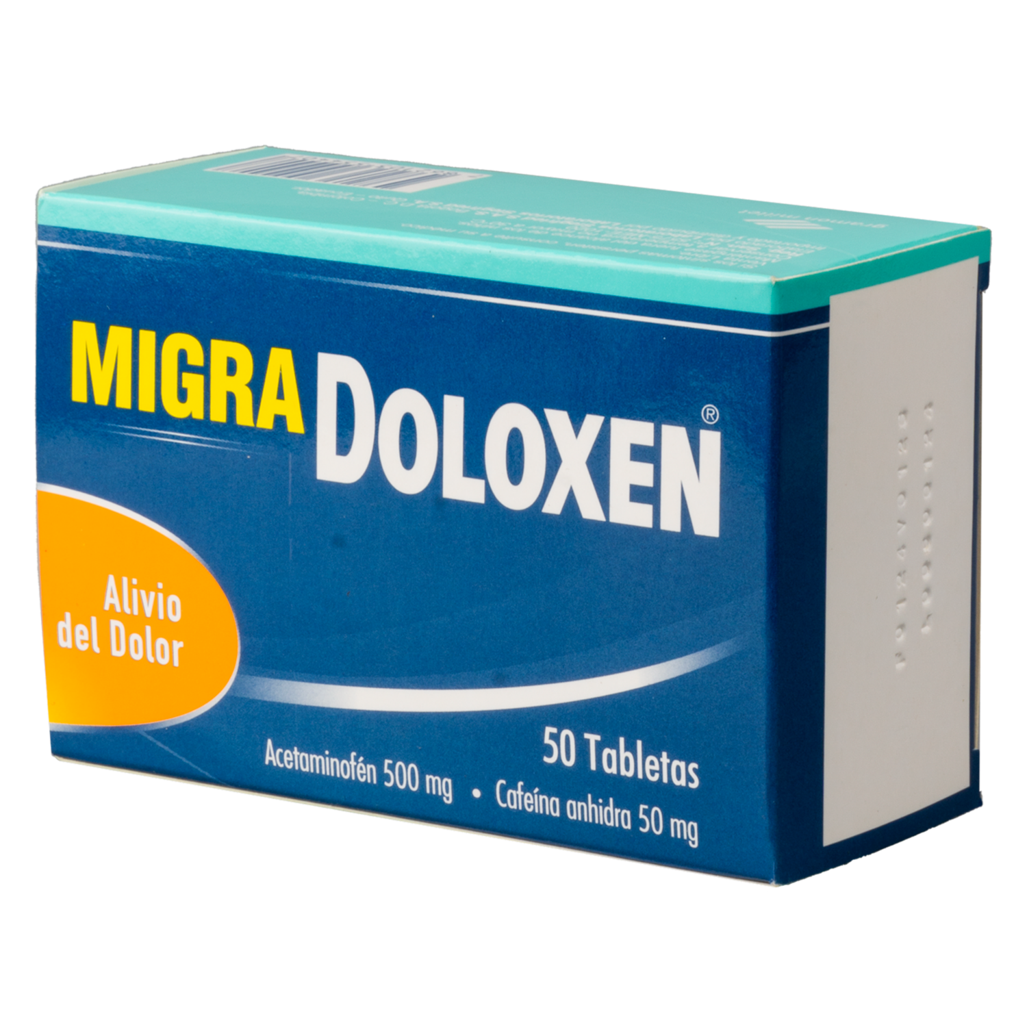 Analgésico Acetaminofén MIGRA DOLOXEN 50 Tabletas