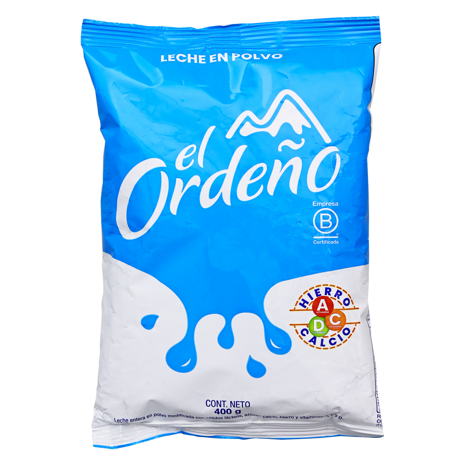 Leche Entera Modificada EL ORDEÑO Funda