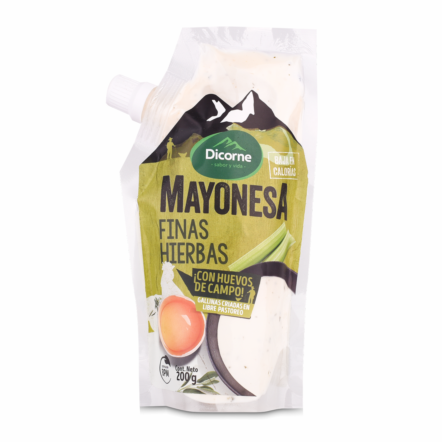 Mayonesa Finas Hierbas Baja en Calorías DICORNE 200 G