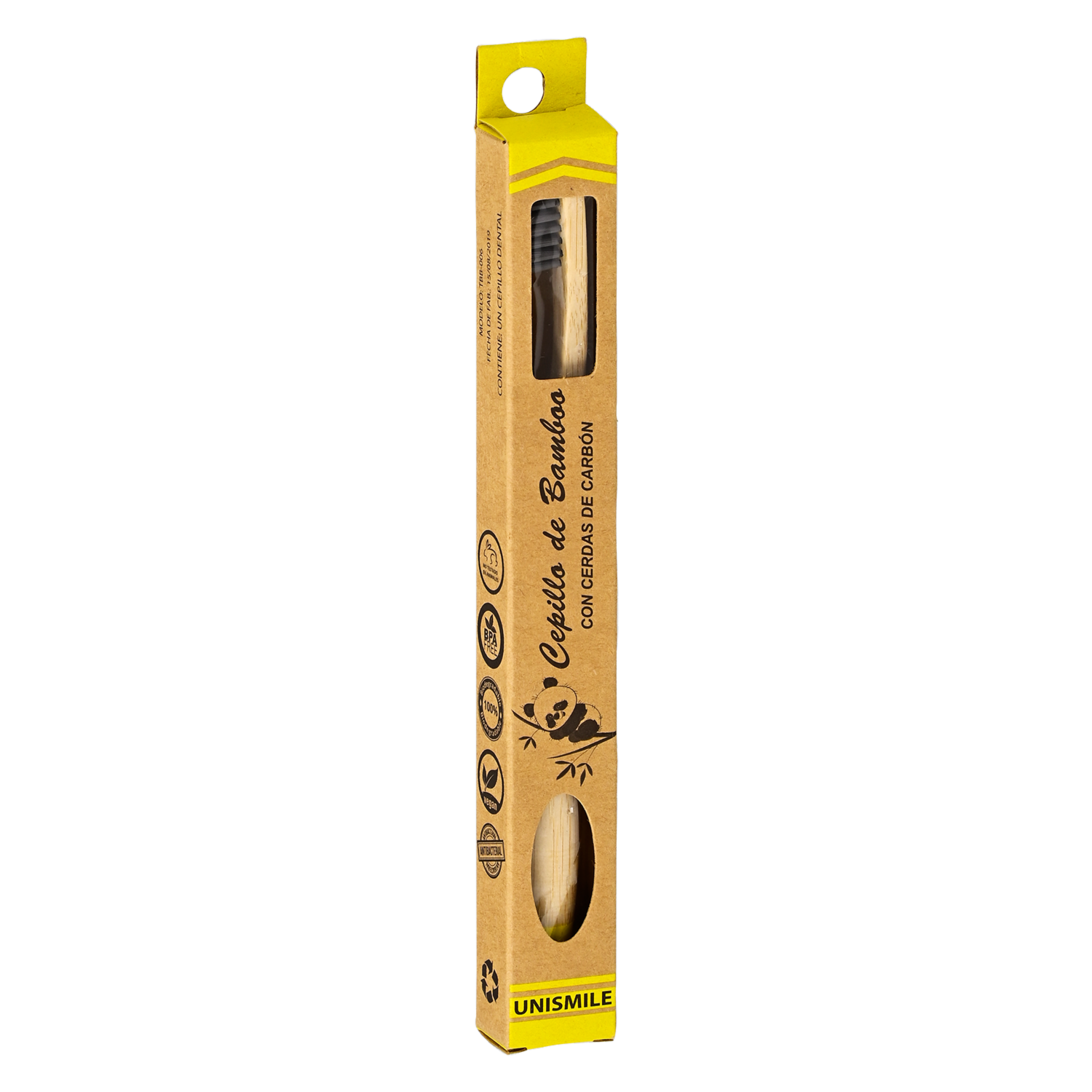 Cepillo Dental De Bamboo Mango Redondo Ondas UNISMILE 1 U