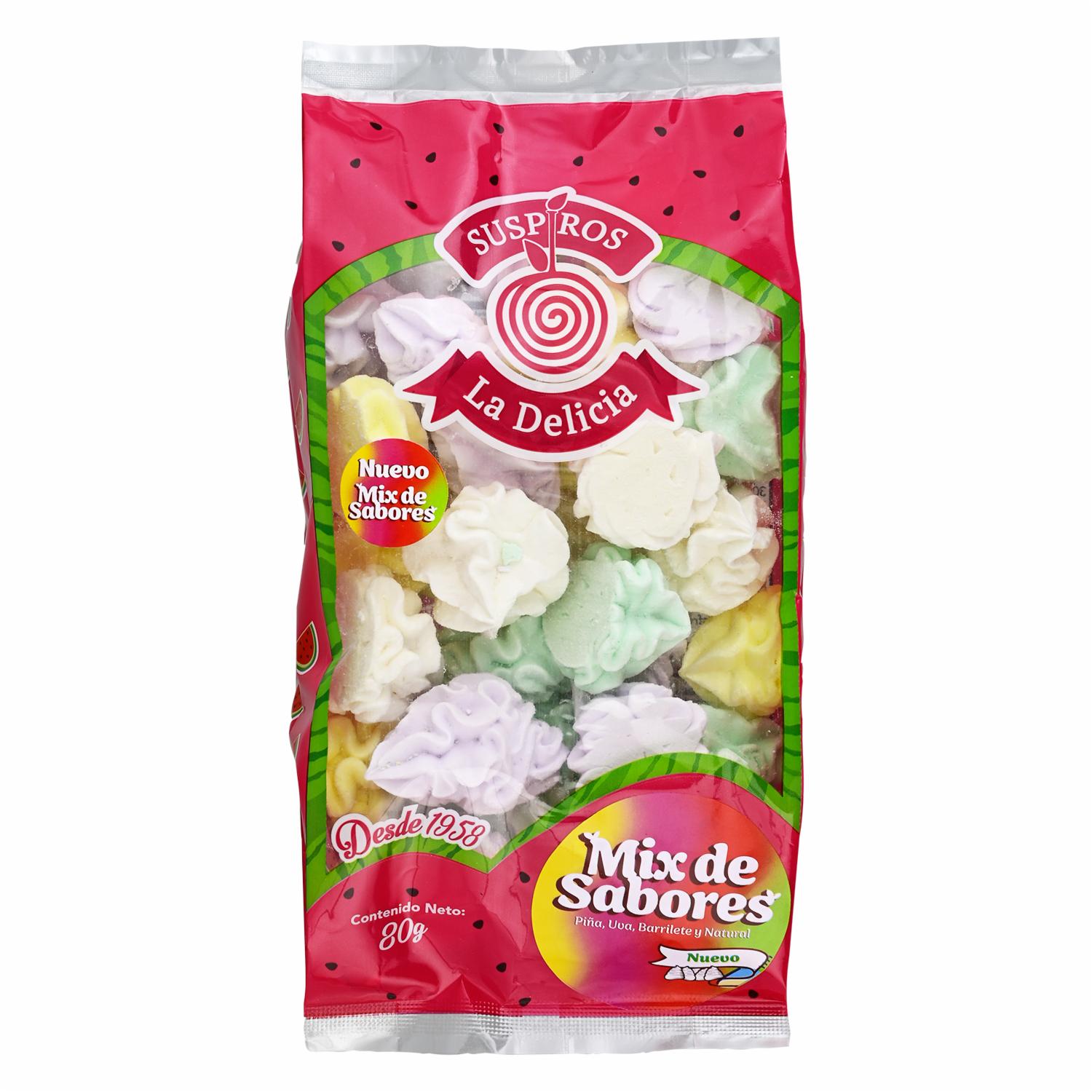 Suspiros Mix Sabores LA DELICIA 80 G