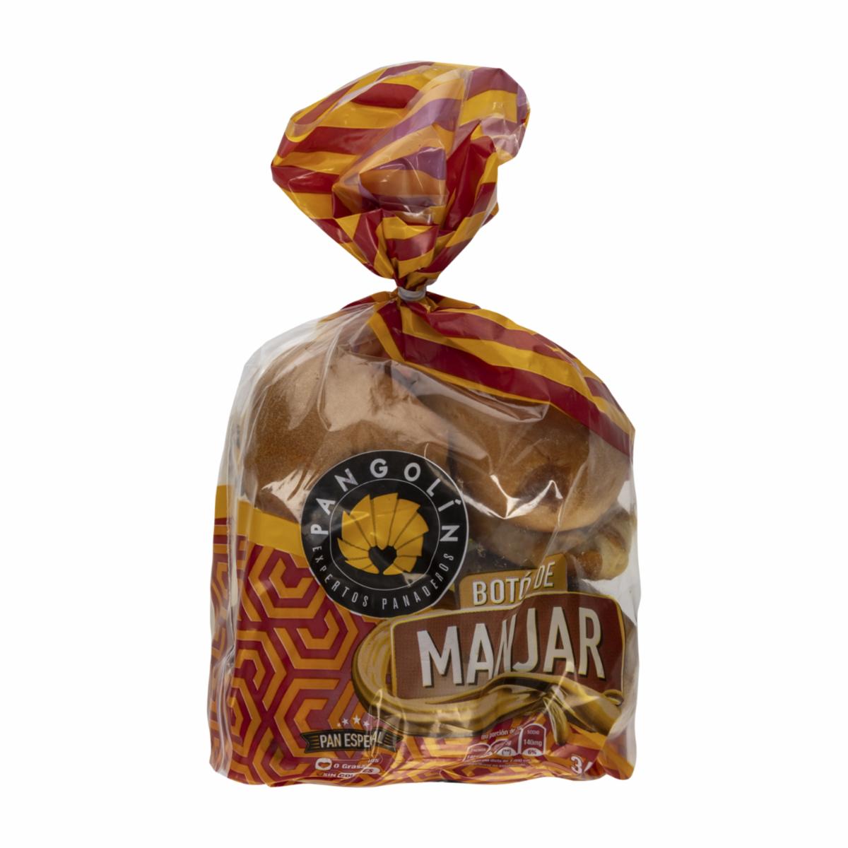 Pan Botón De Manjar PANGOLÍN 360 G