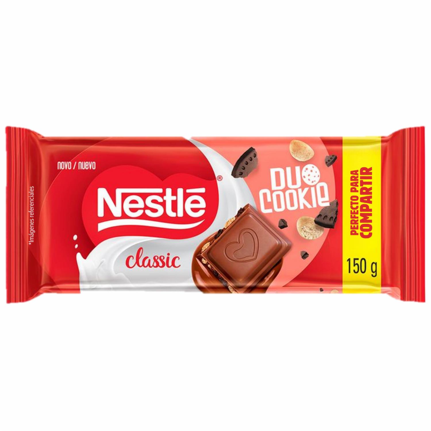Chocolate En Tableta Dúo Cookie NESTLÉ CLASSIC 150 G