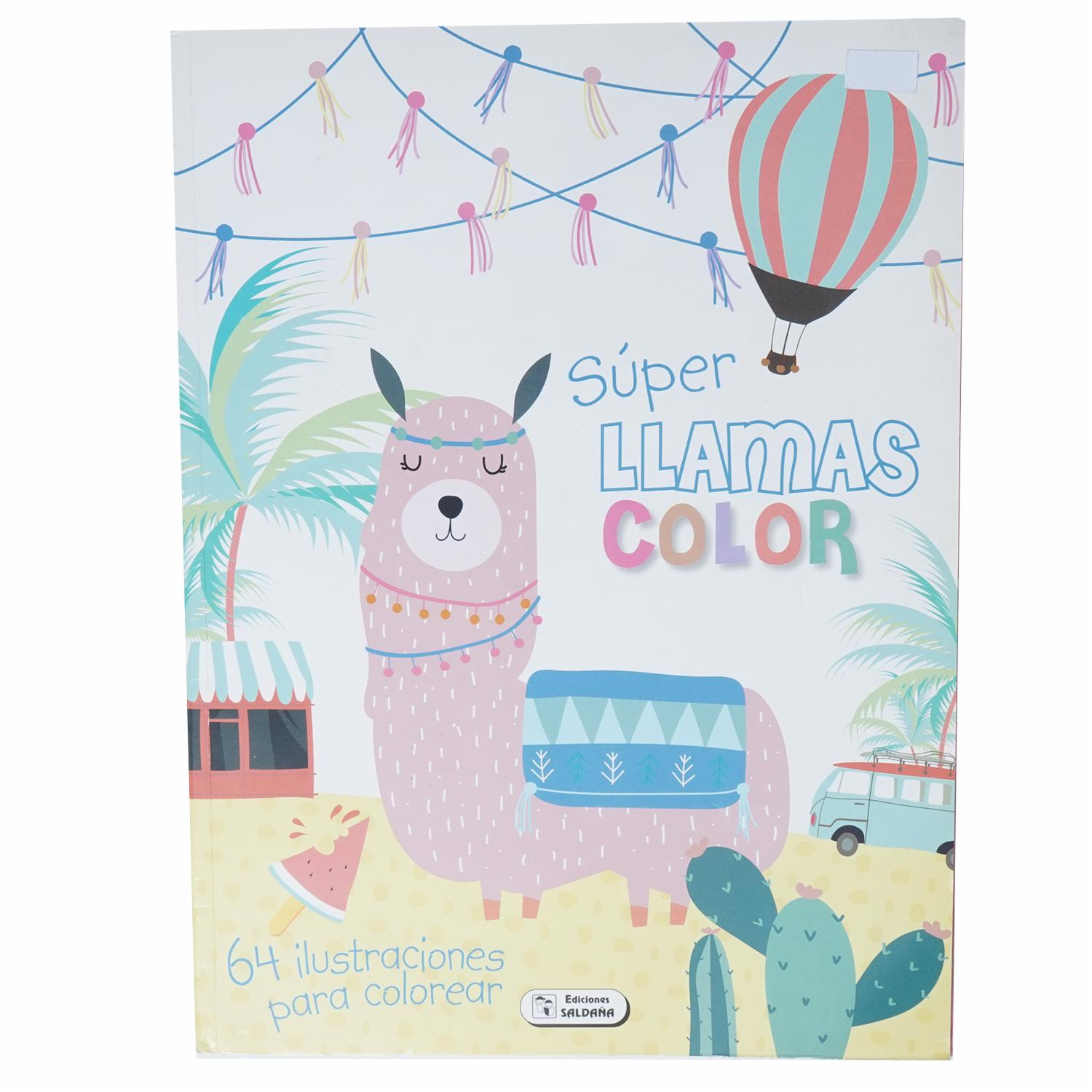 Libro Super Llamas Color EDICIONES SALDAÑA 54 Páginas