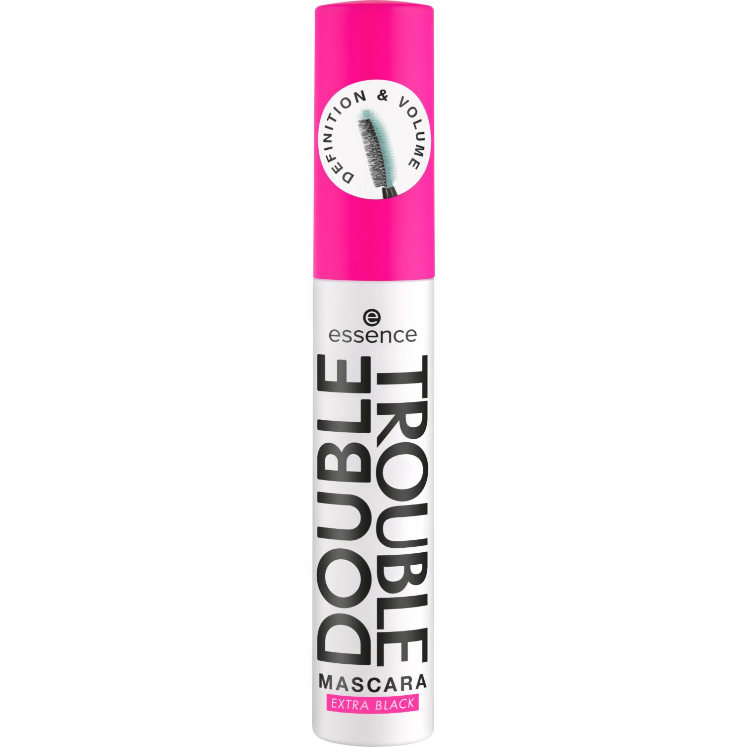 Máscara De Pestañas Double Trouble 12 Ml Extra Black ESSENCE 12 Ml