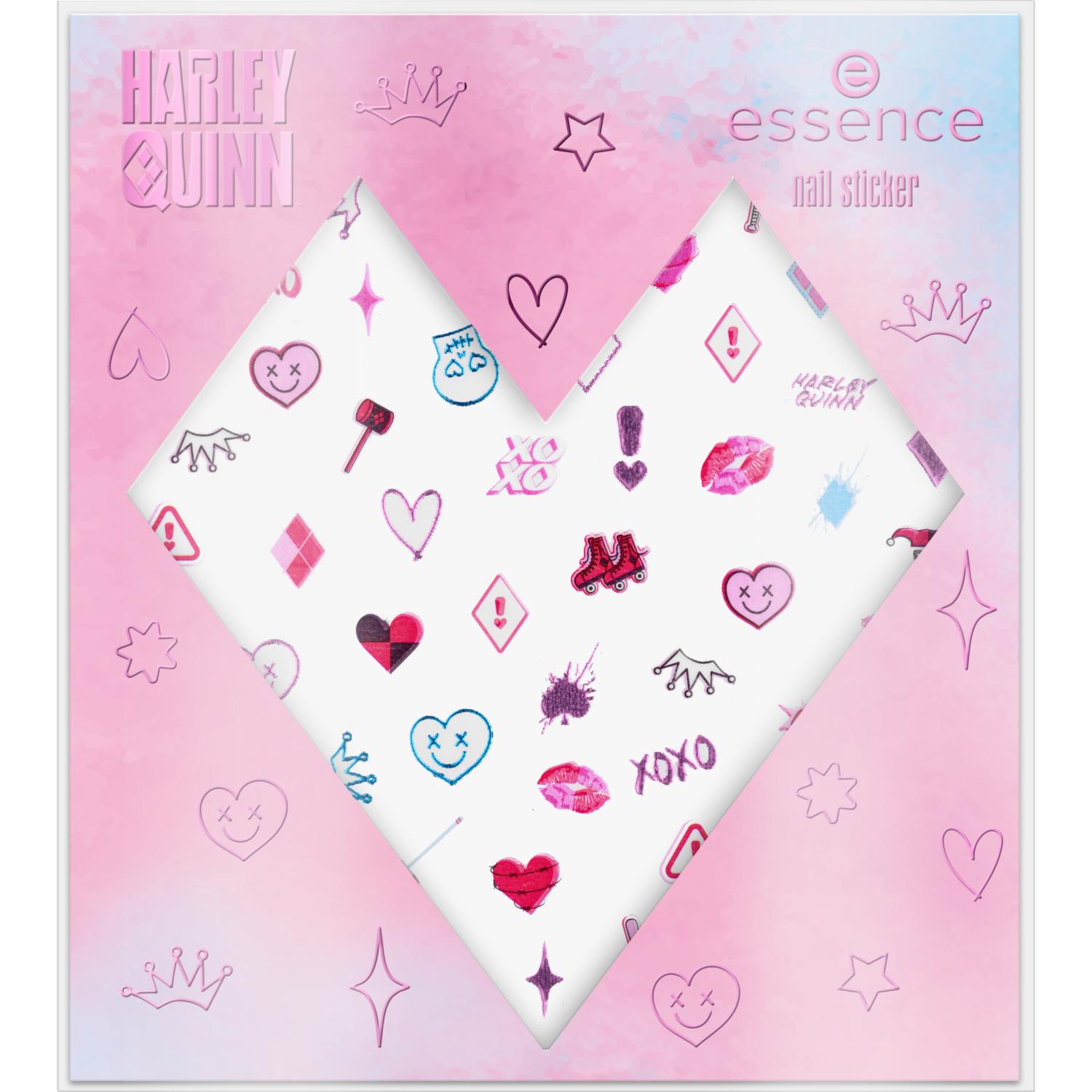 Stickers Para Uñas Harley Quinn ESSENCE 70 Piezas