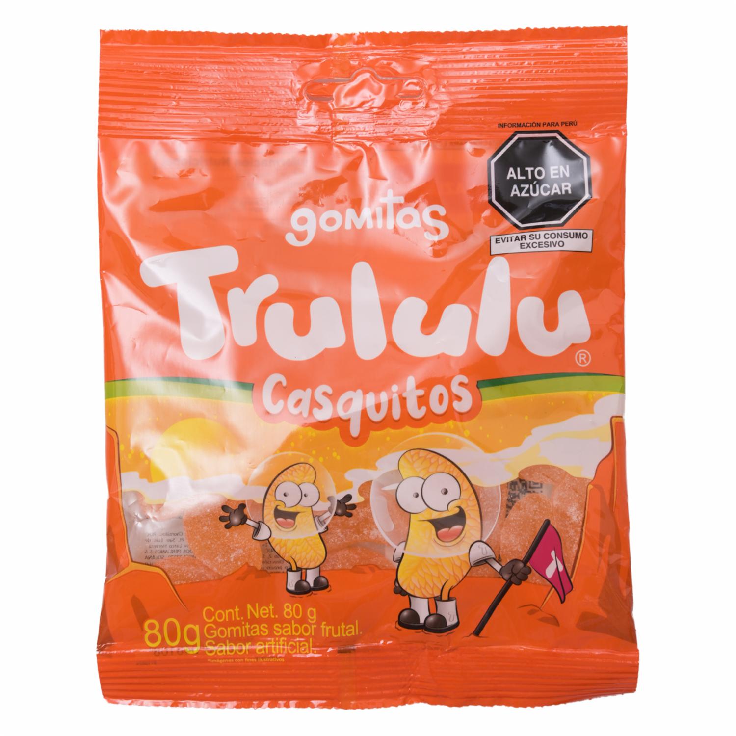 Gomitas Casquitos Sabor Frutal TRULULU 80 G