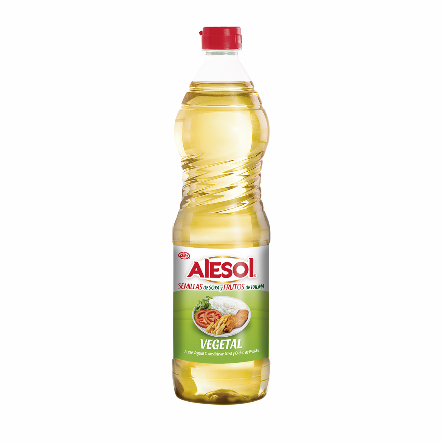 Aceite Comestible Vegetal De Oleína De Soya ALESOL 390 Ml