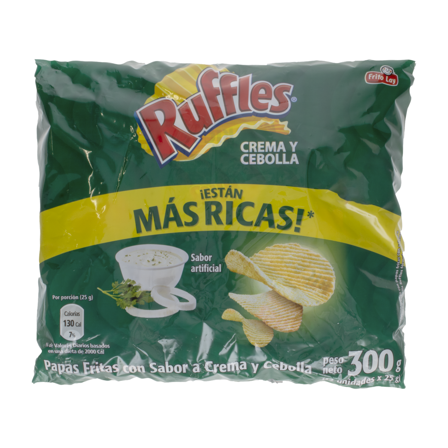 Papas Fritas Sabor A Cebolla RUFFLES 300 G