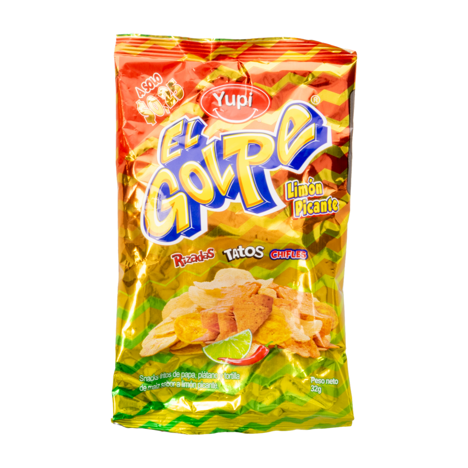 Bocaditos Picantes Sabor A Limón EL GOLPE 32 G