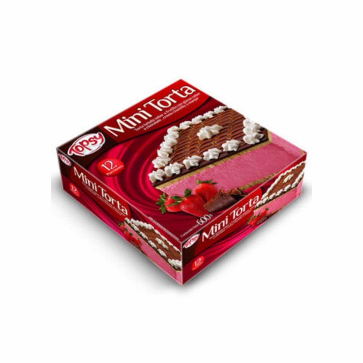 Mini Torta Helada De Fresas TOPSY 615 G
