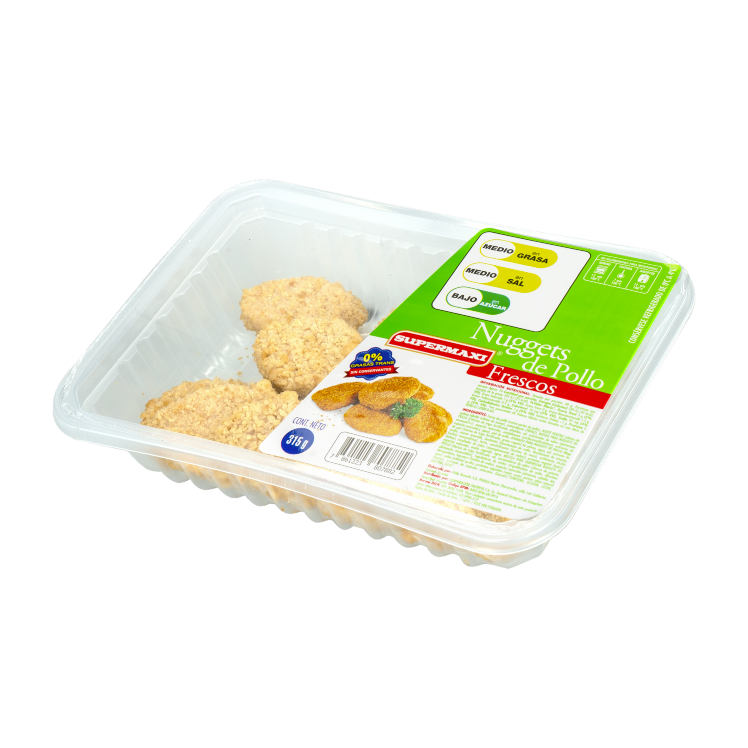 Nuggets De Pollo Frescos SUPERMAXI 315 G