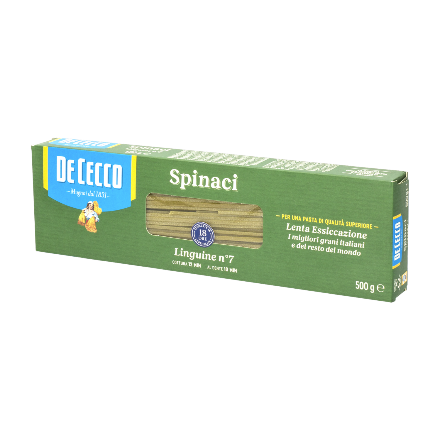 Fideo Pasta Linguini De Espinaca DE CECCO 500 G