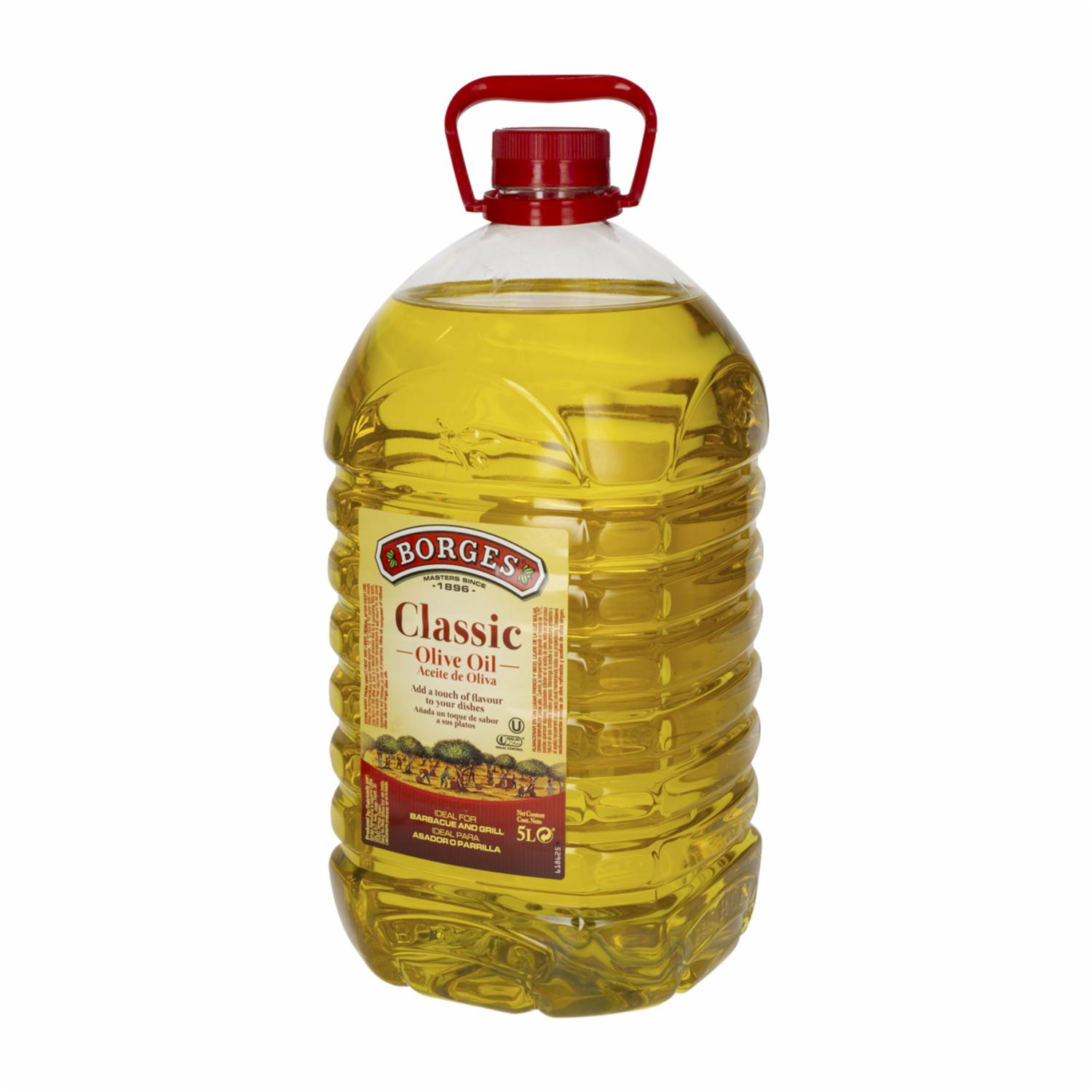 Aceite De Oliva Clásico Mezcla Pet BORGES 5000 Ml