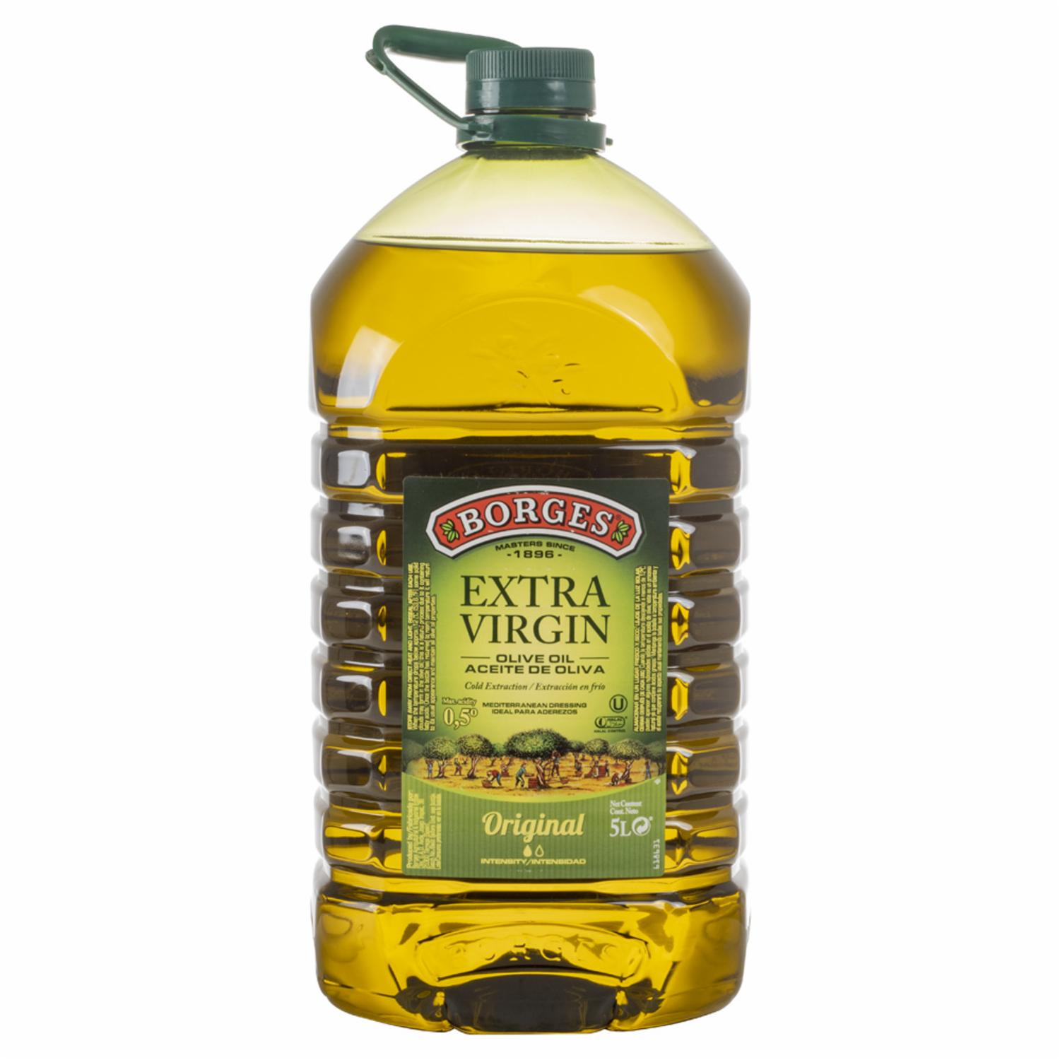 Aceite De Oliva Extra Virgen Pet BORGES 5 000 ml