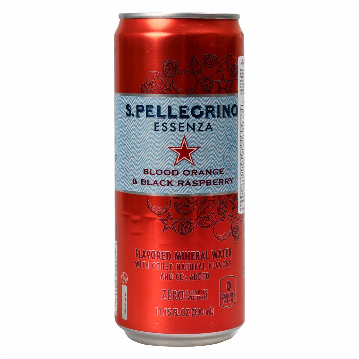 Bebida Saborizada De Naranja Roja Y Frambuesa Negra S.PELLEGRINO 330 Ml