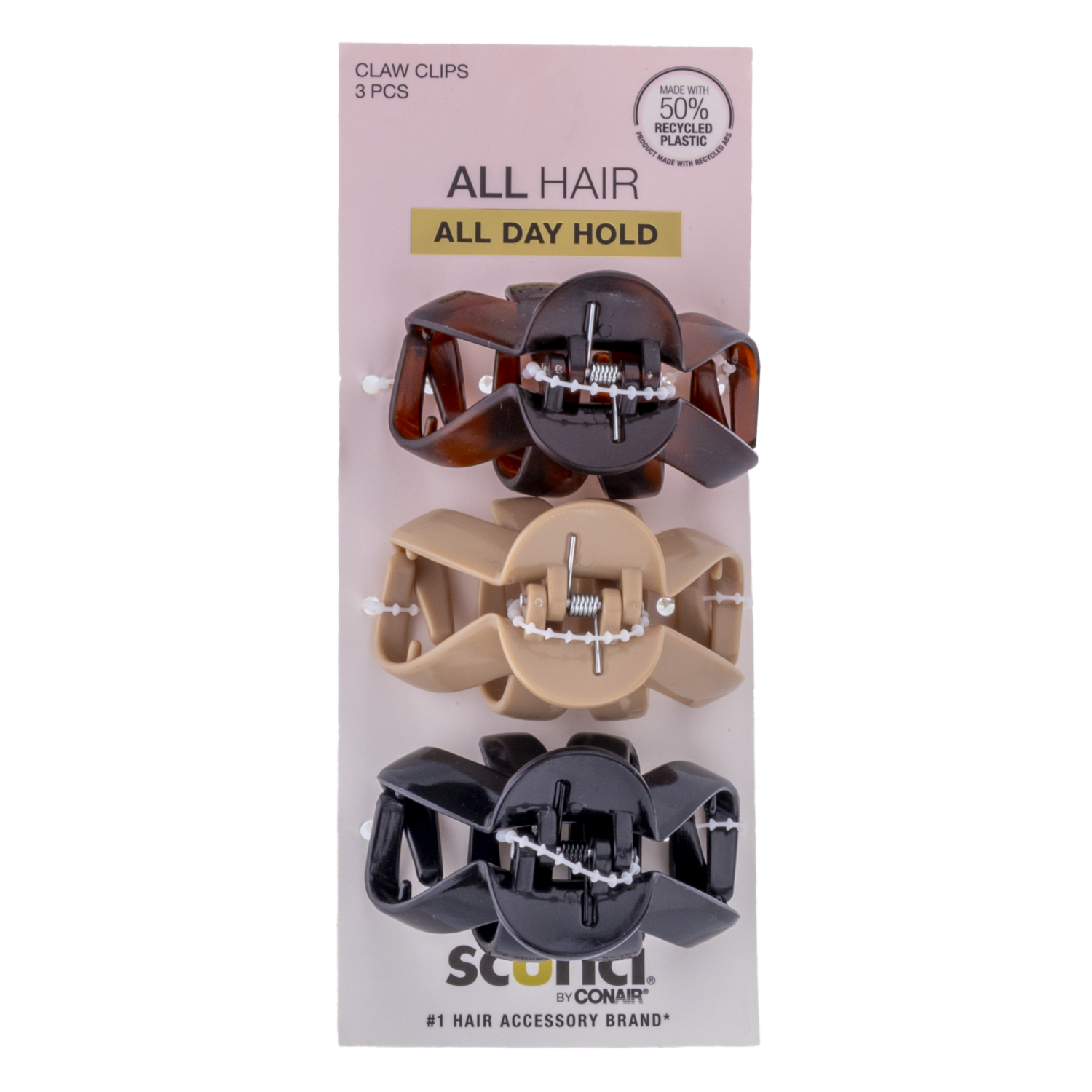 Vinchas De Cabello Tipo Gancho Torneados X3 CONAIR Paquete