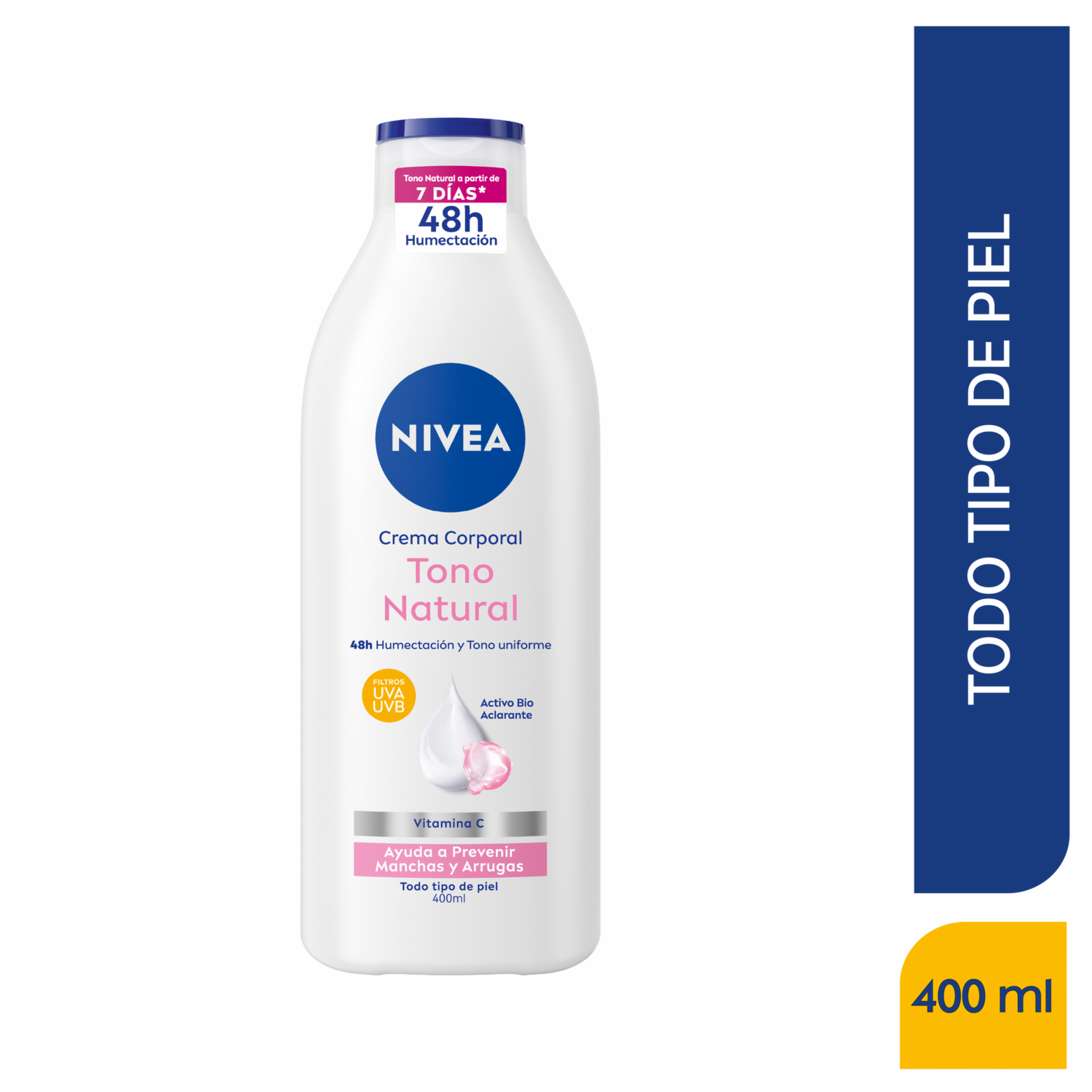 Crema Corporal Tono Natural NIVEA 400 Ml
