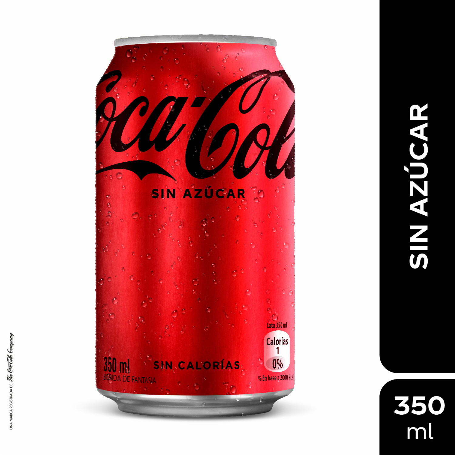 Bebida Gaseosa Sin Azúcar En Lata COCA-COLA 350 Ml