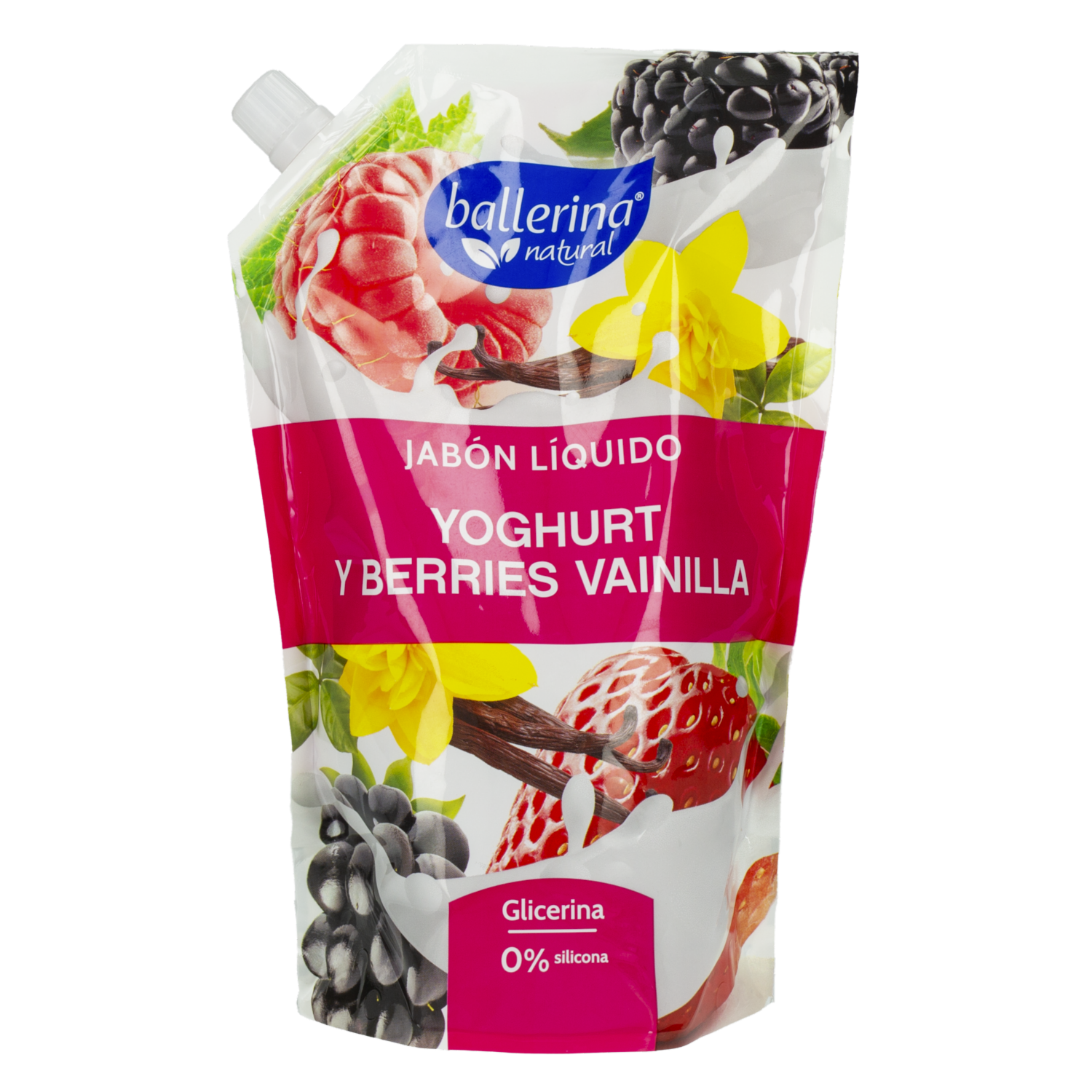 Jabón Líquido Para Manos Yogurt Y Berries Vainilla BALLERINA 750 Ml