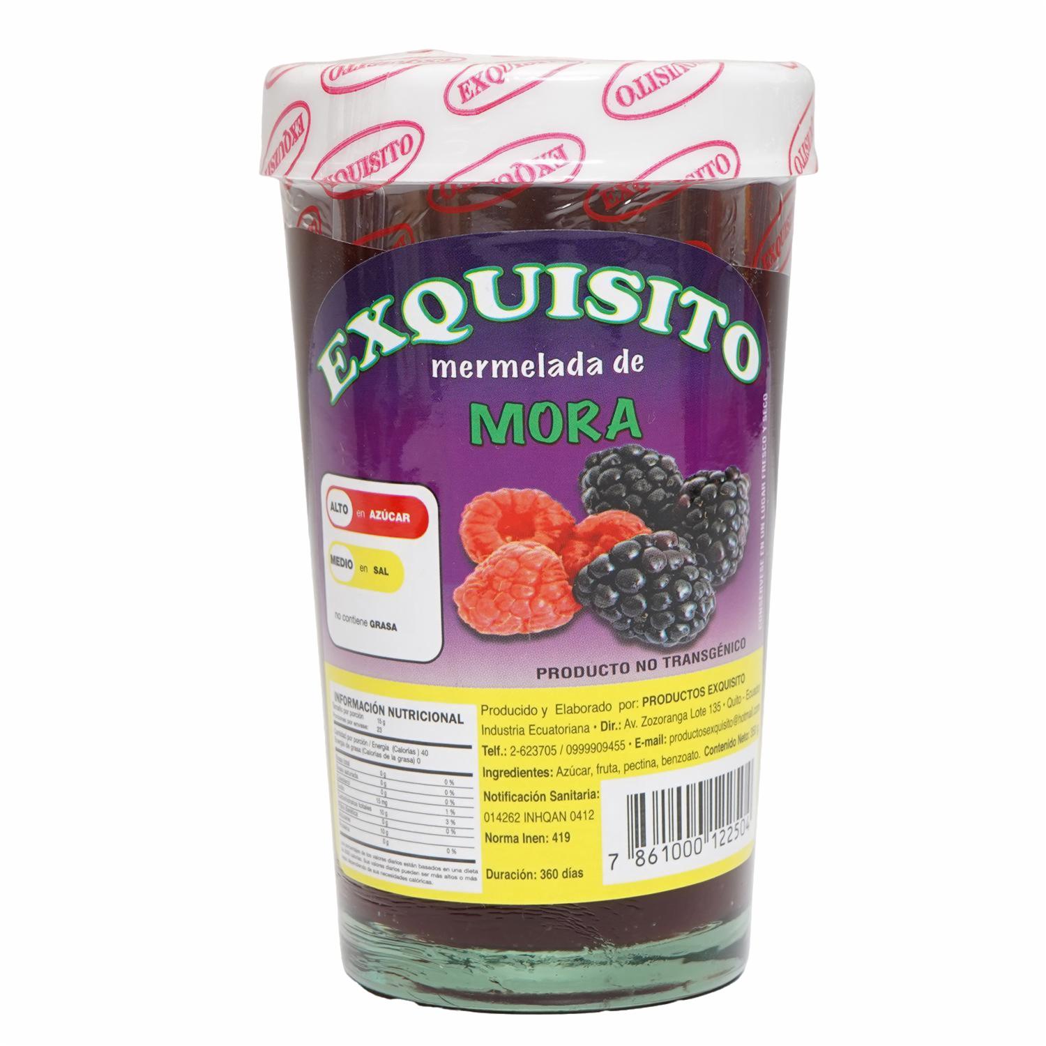 Mermelada De Mora EXQUISITO 350 G