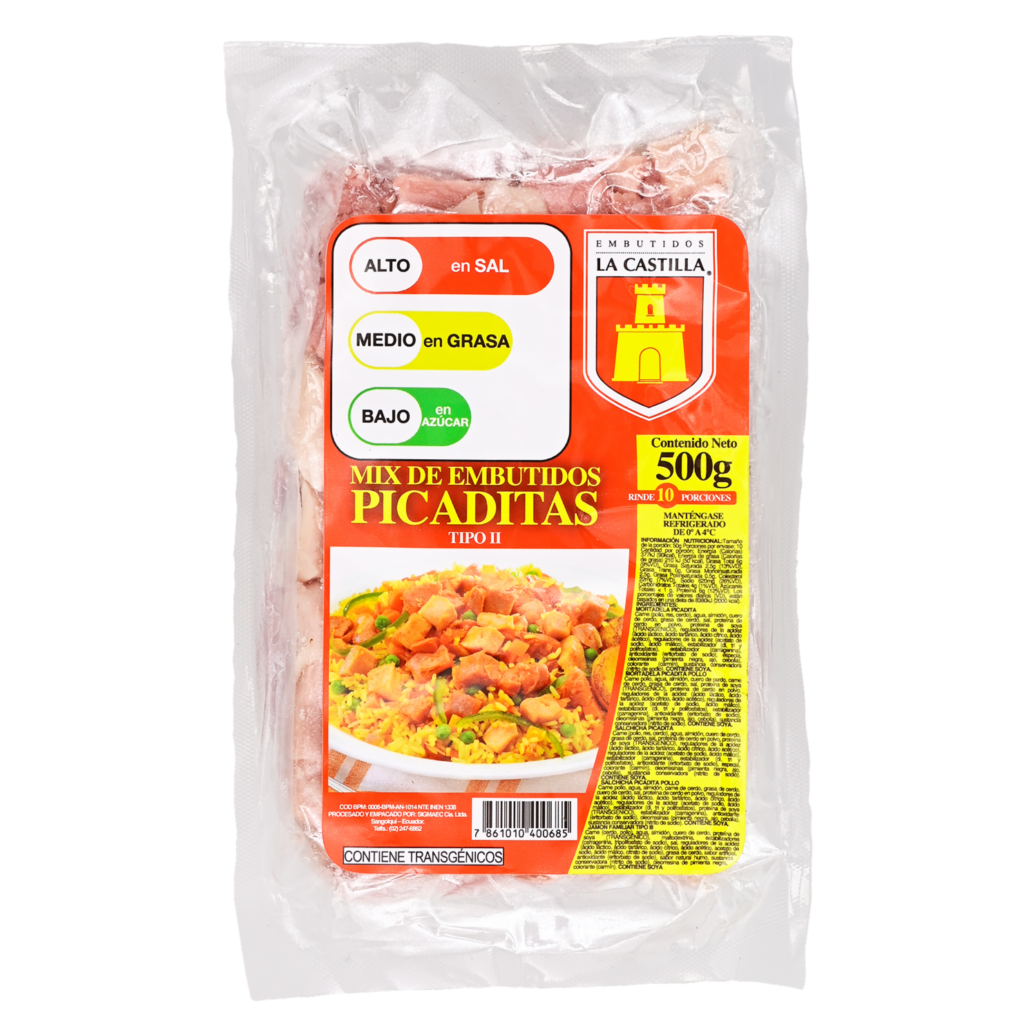 Mix Embutidos Picaditas LA CASTILLA 500 G