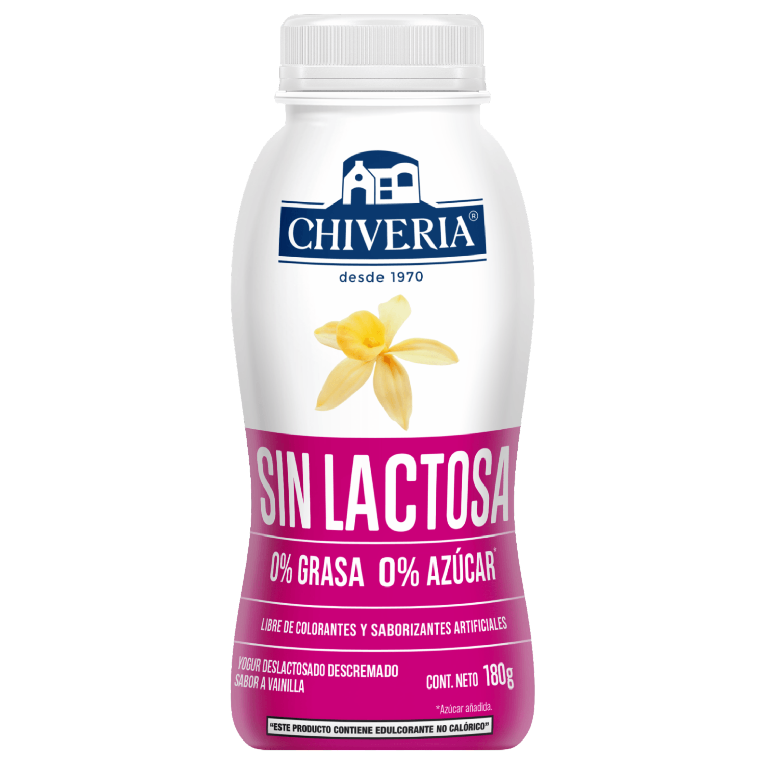 Yogurt Deslactosado De Vainilla CHIVERIA 180 G