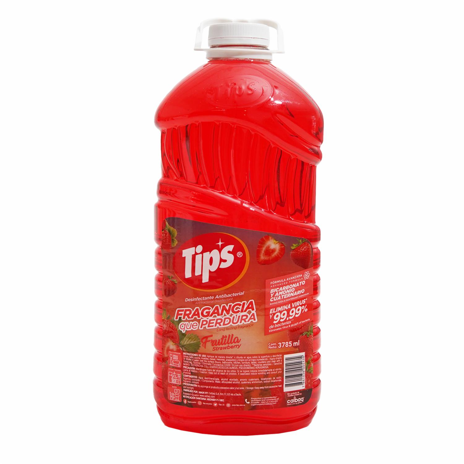 Desinfectante De Frutilla TIPS 3785 Ml