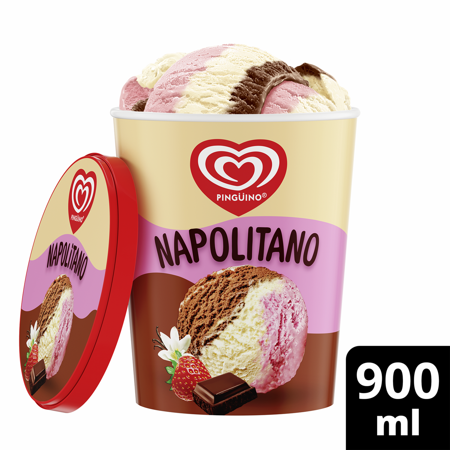 Helado Cremossito Napolitano PINGÜINO 900 Ml