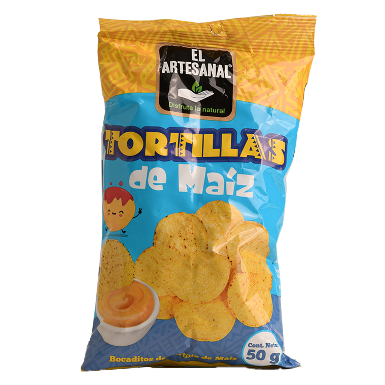 Bocaditos De Tortilla De Maíz Redondos EL ARTESANAL 50 G