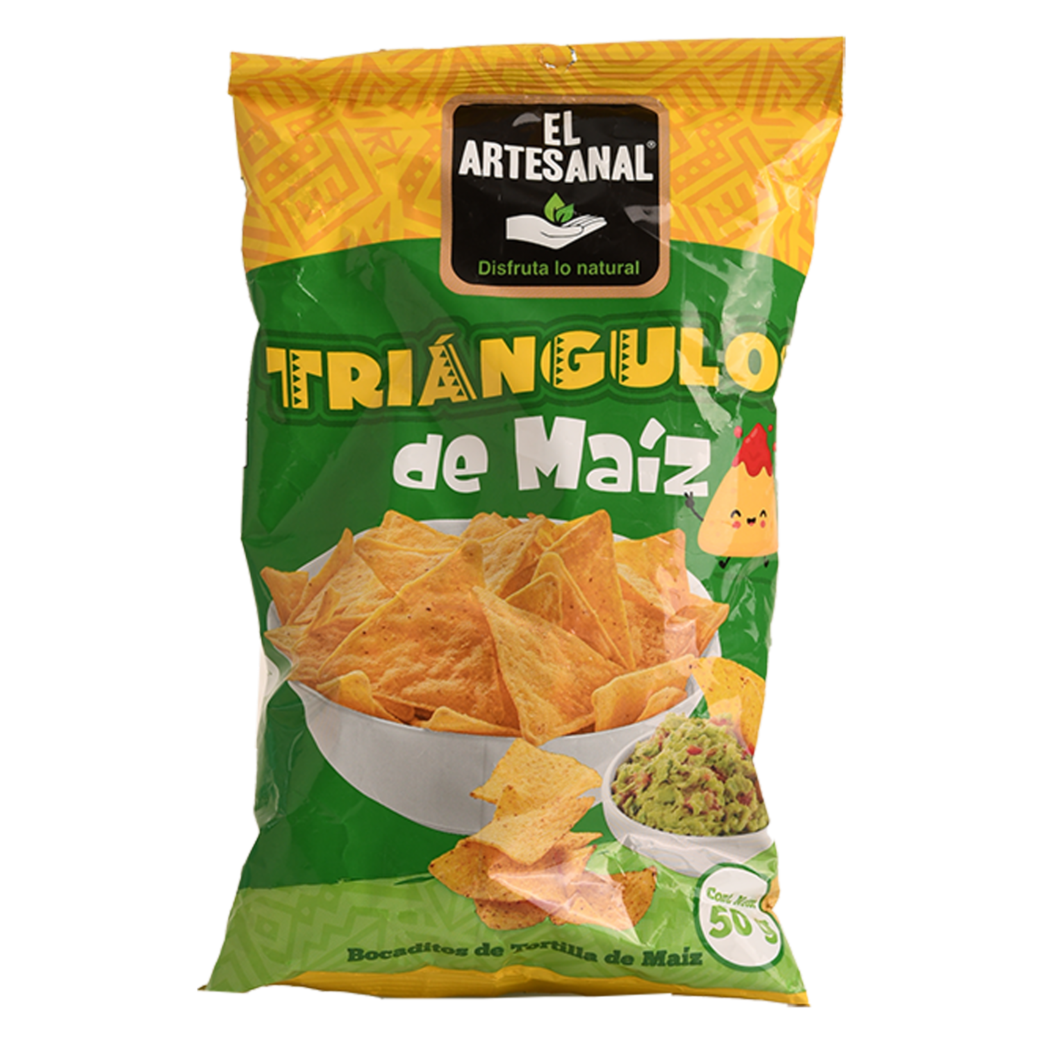 Bocaditos De Tortilla De Maíz Triángulos EL ARTESANAL 50 G