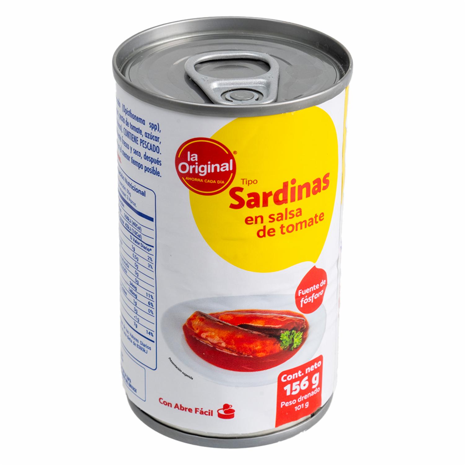 Sardina Tinapá En Salsa De Tomate LA ORIGINAL 156 G - Imagen 4