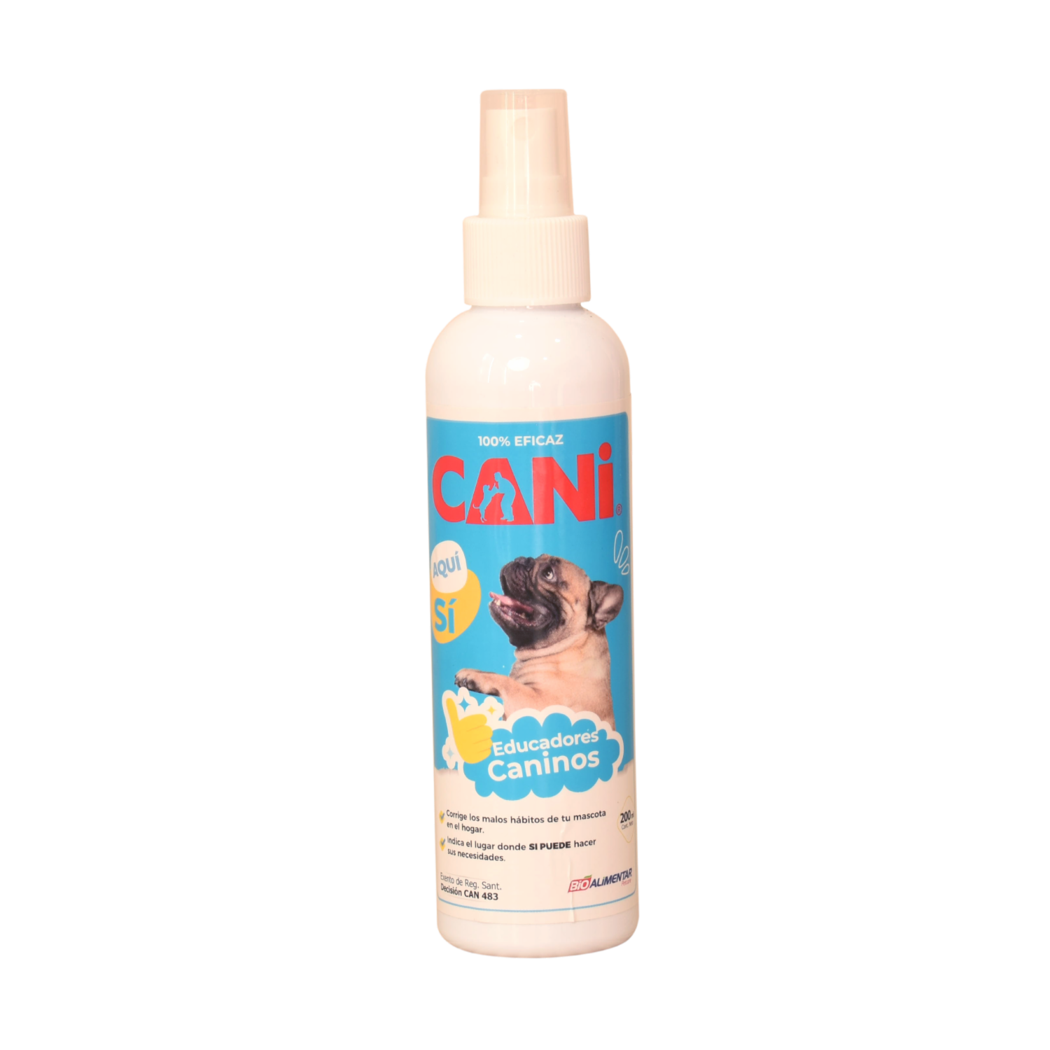 Educador Canino Aquí Sí Puede Hacer Sus Necesidades 100% Eficaz CANI 200 Ml