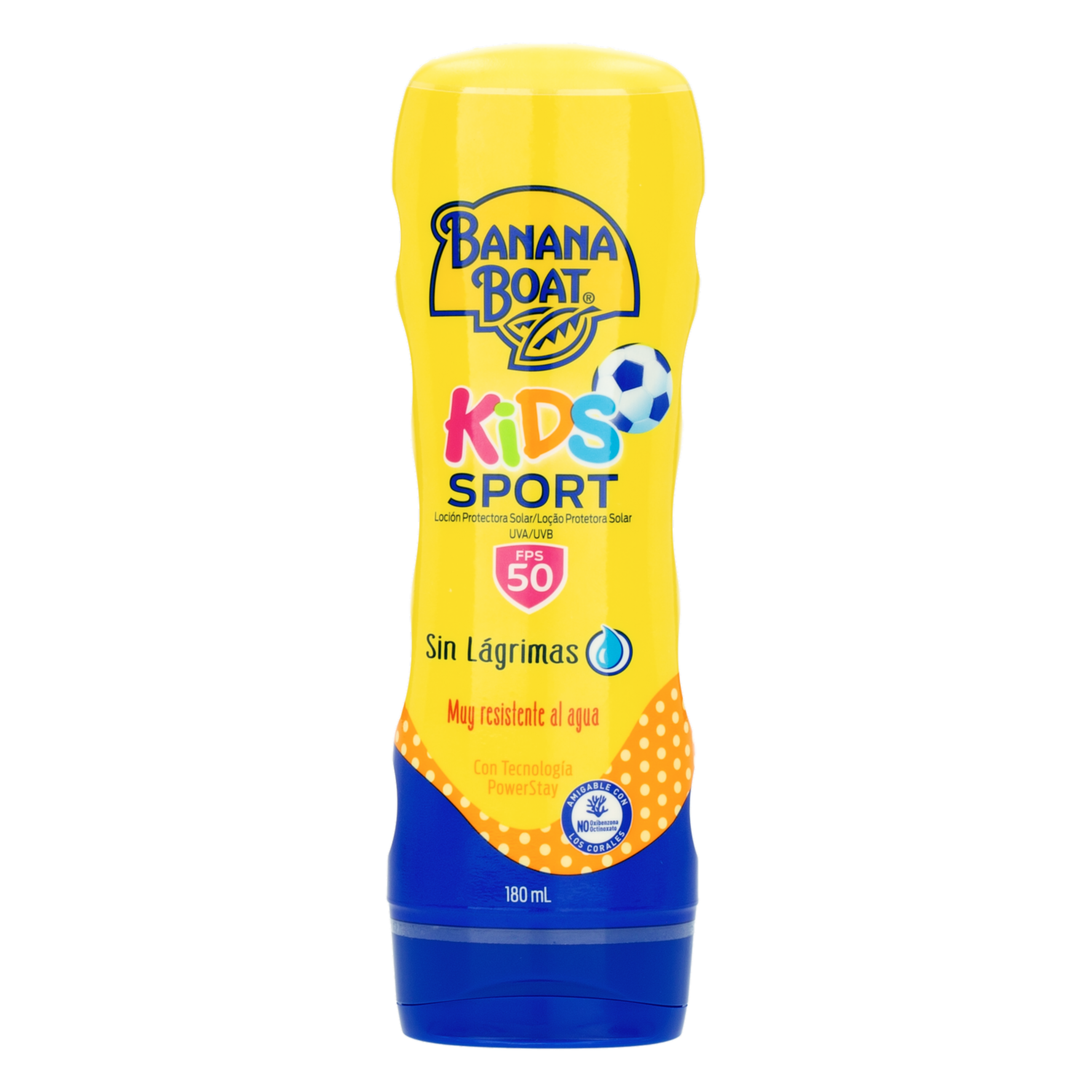 Protector Solar Infantil Kids Sport 50+ BANANA BOAT 180 Ml