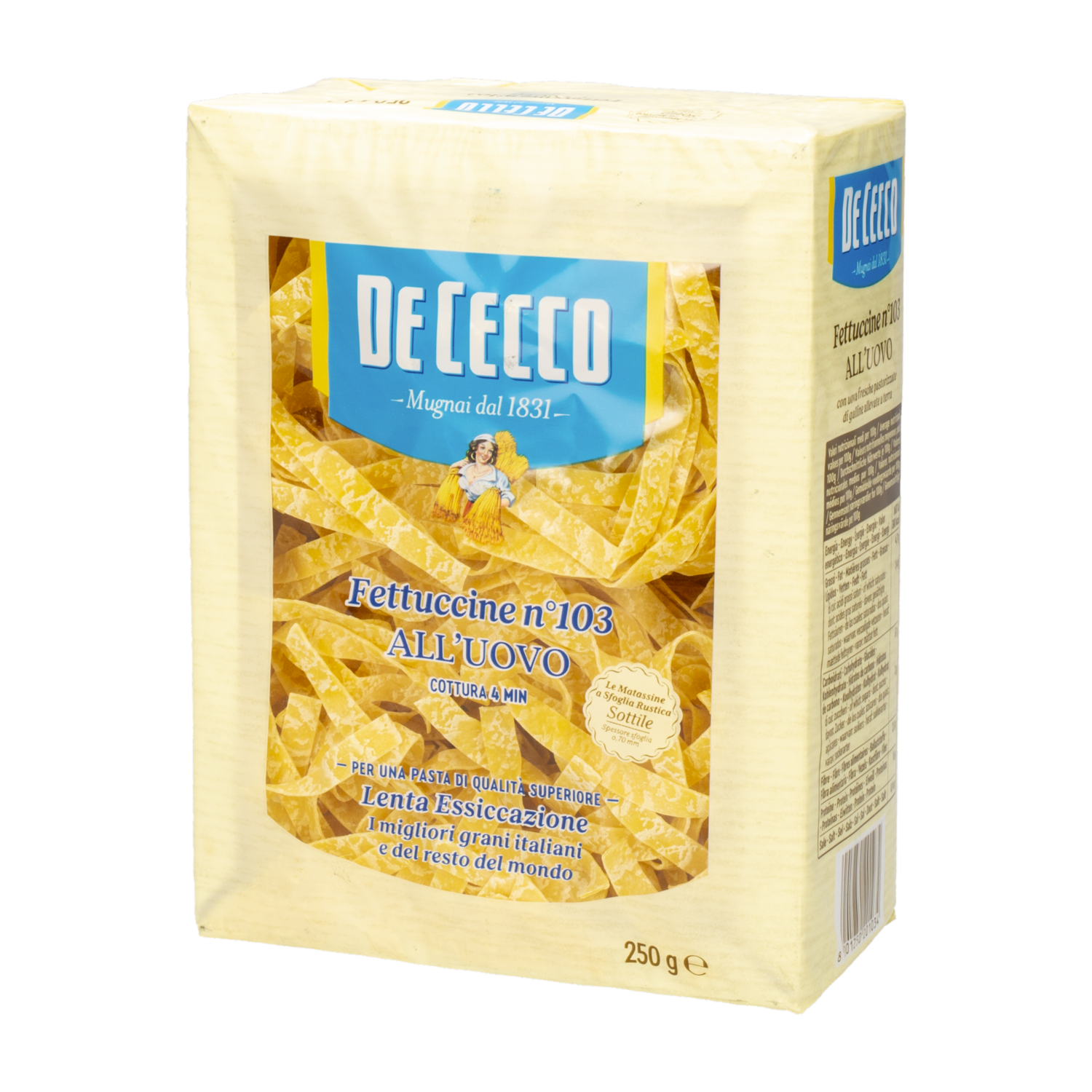 Fideo Fetuchini Al Huevo DE CECCO 250 G