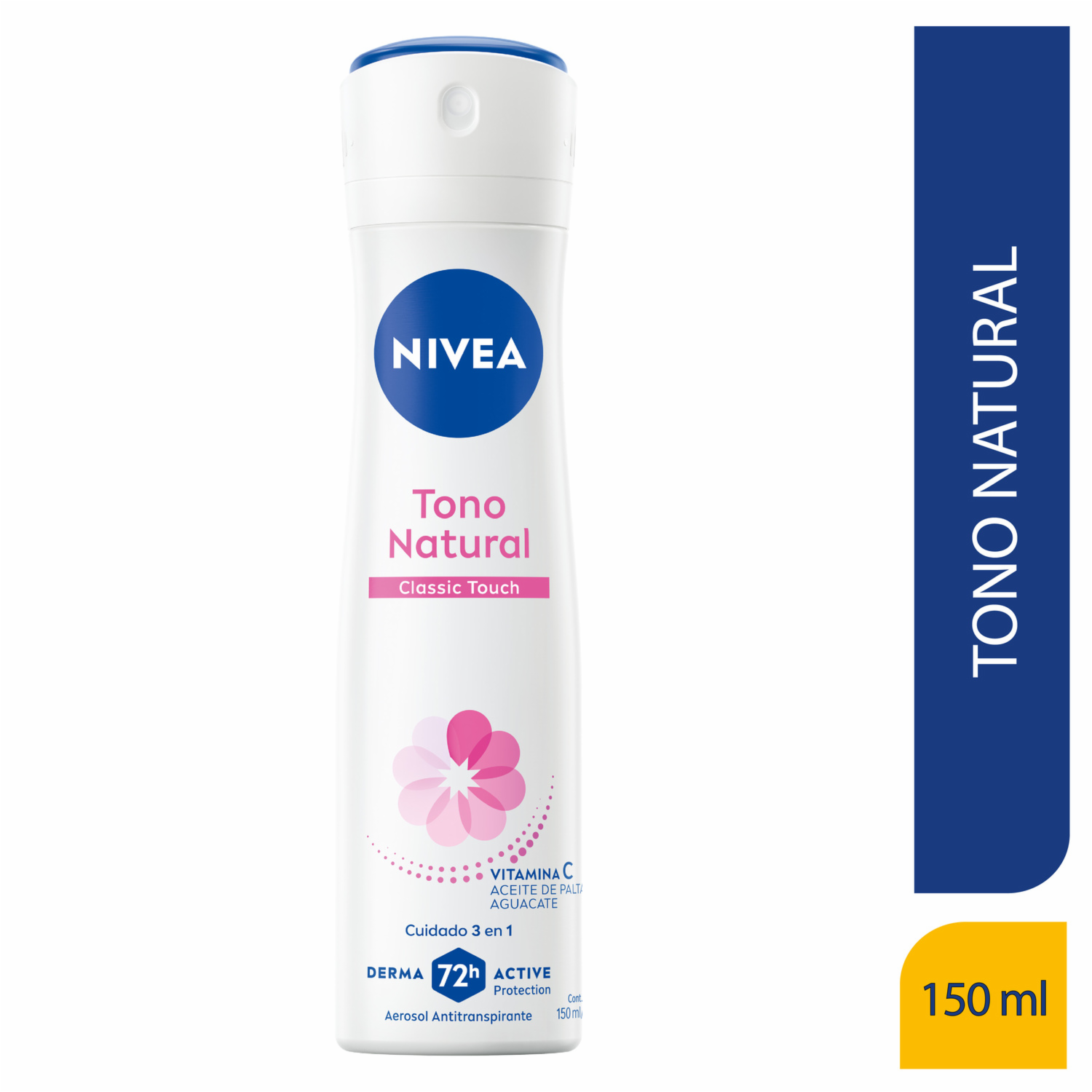 Desodorante En Aerosol Para Dama Tono Natural Classic Touch NIVEA 150 Ml