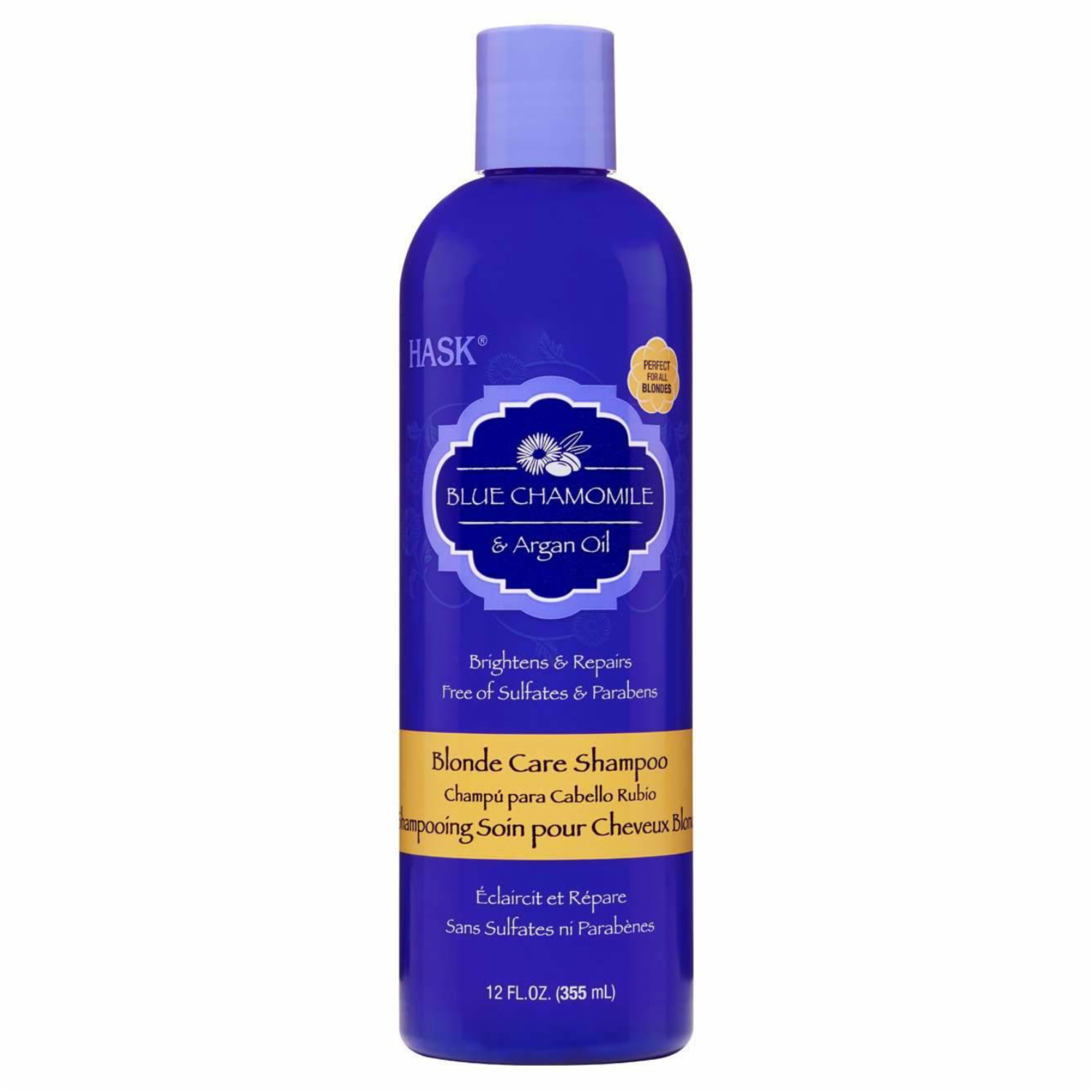 Shampoo De Cabello Blue Chamomile Cabello Rubio HASK 355 Ml