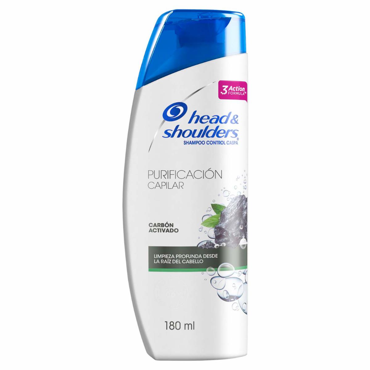Shampoo De Cabello Carbón Activado HEAD & SHOULDERS 180 Ml