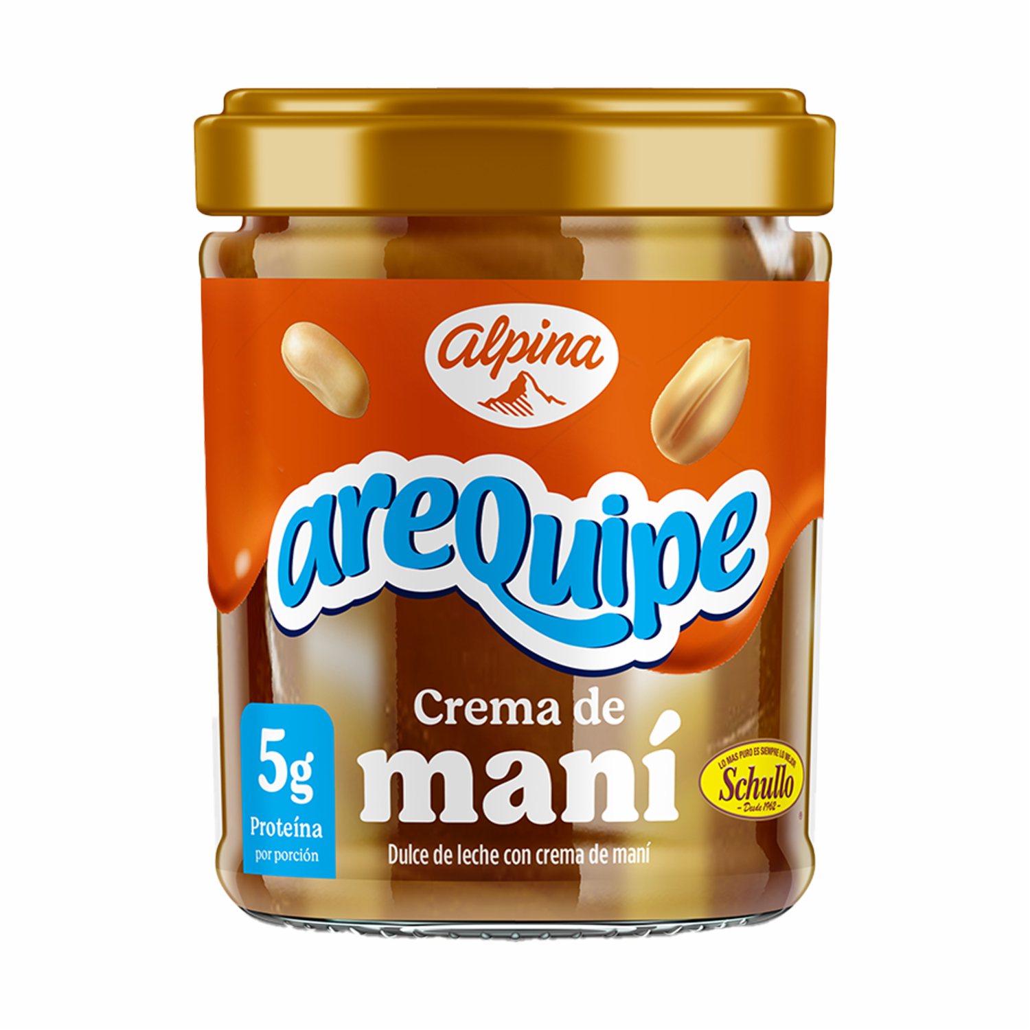 Arequipe Con Crema De Maní ALPINA 200 G
