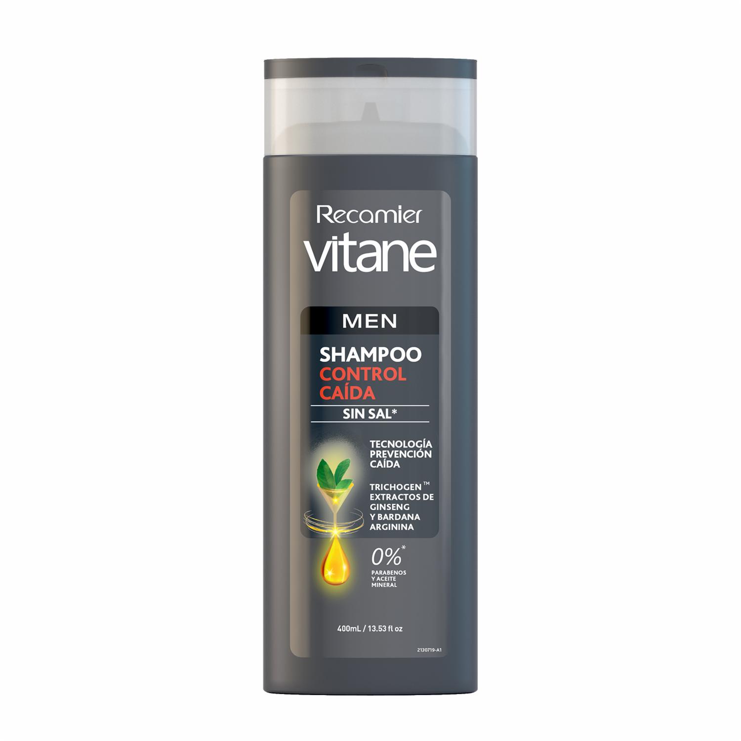 Shampoo De Cabello Control Caída Sin Sal VITANE 400 Ml