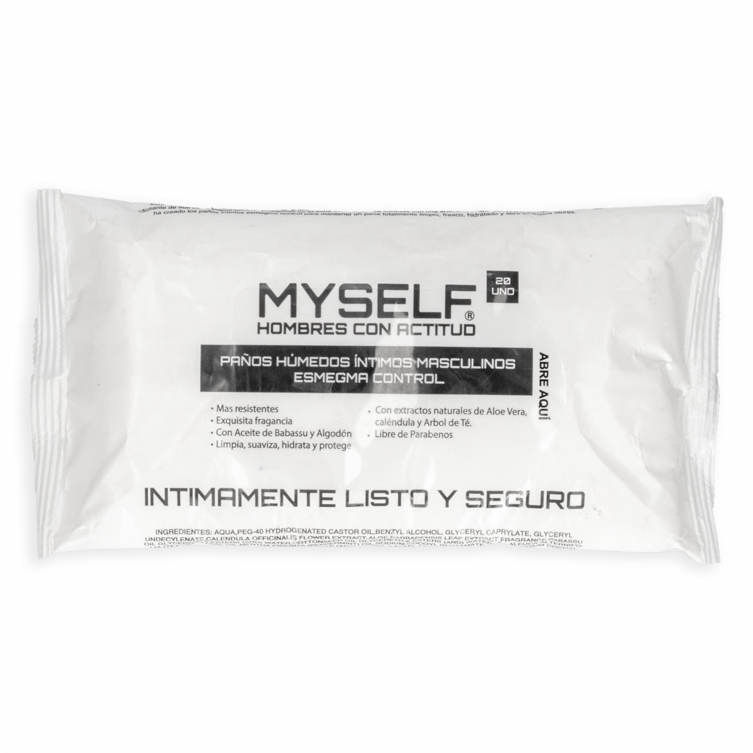 Paños Íntimos Masculinos MYSELF X 20 Uds