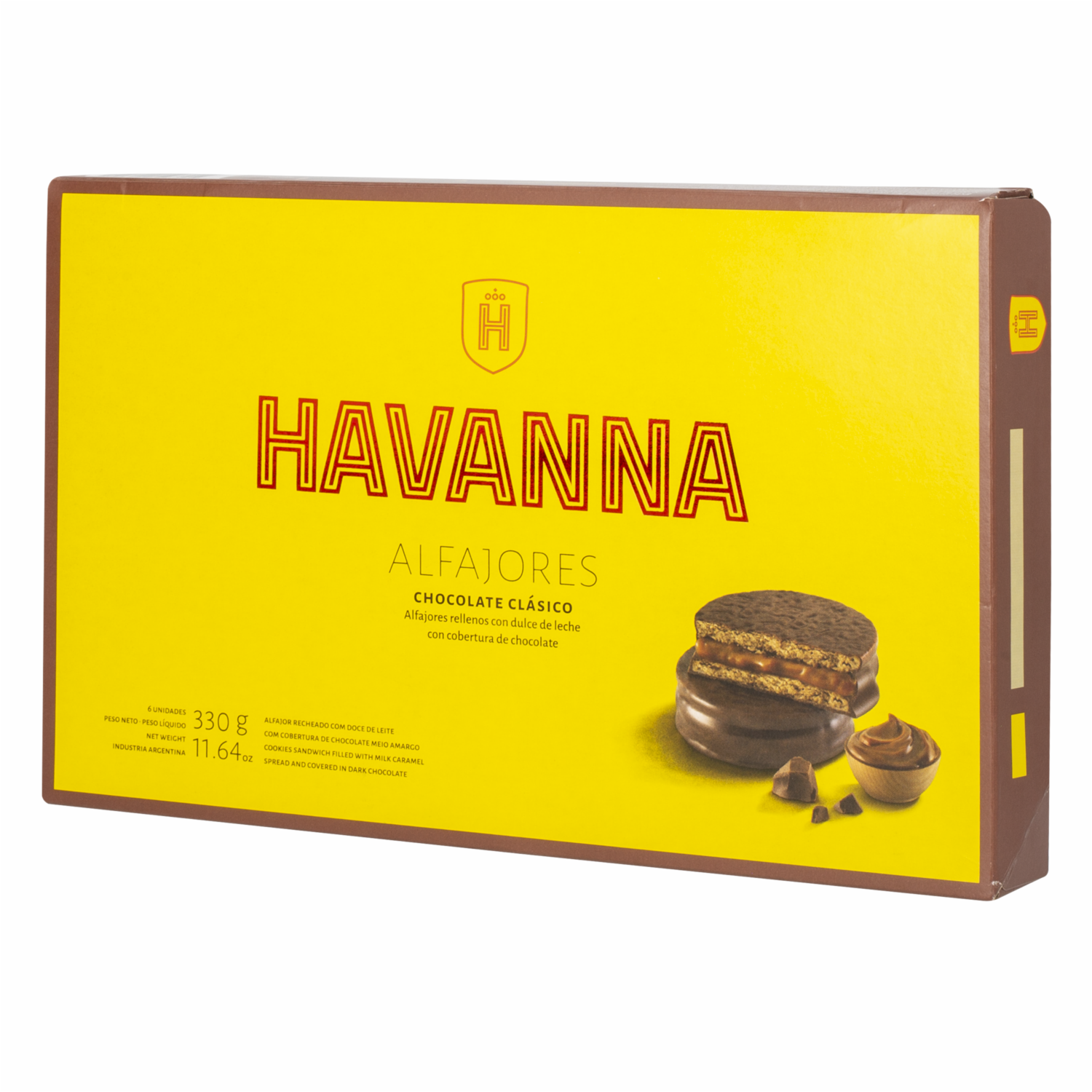 Alfajor De Chocolate Clásico HAVANNA 6 X 55 G
