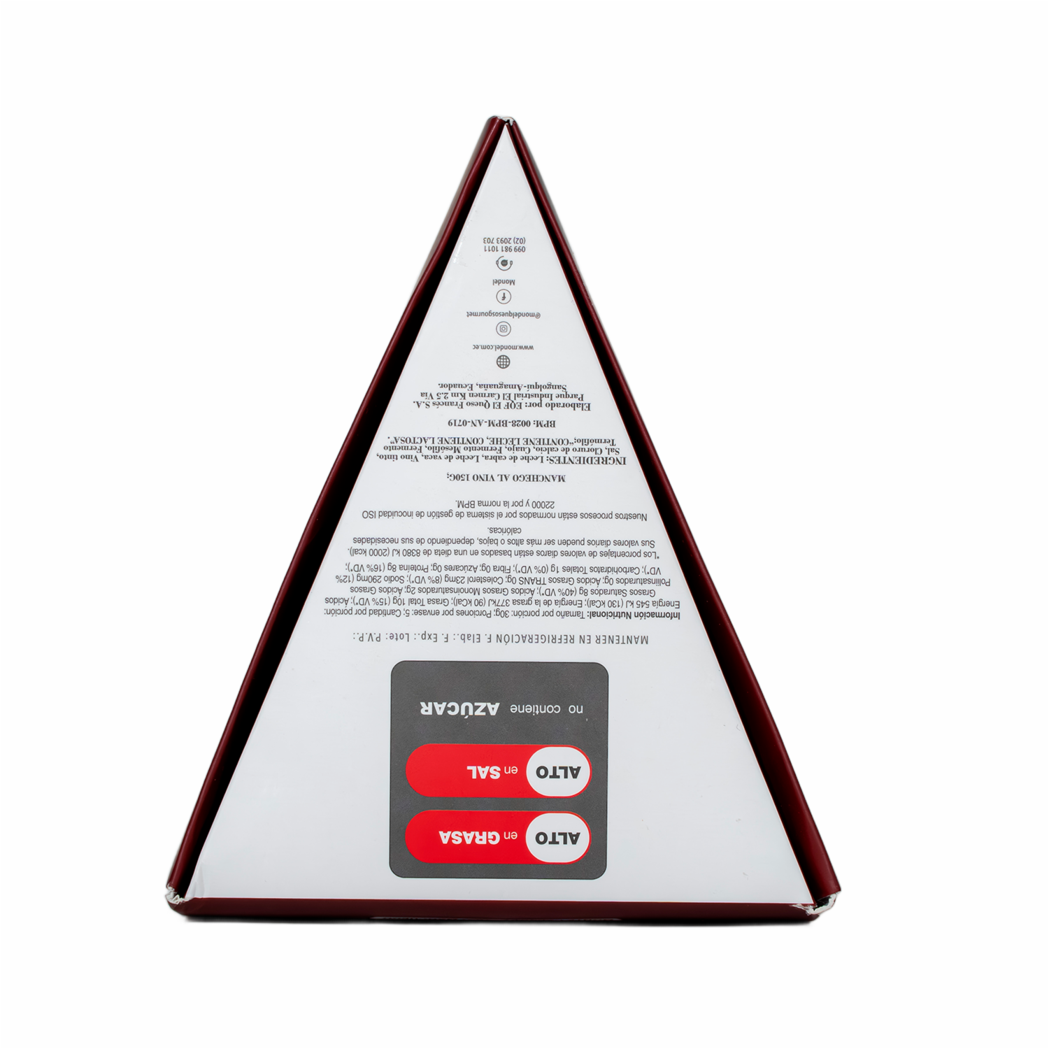 Queso De Cabra Maduro Macerado En Vino Tinto Monte Caprino – Tipo Manchego MONDEL 150 G - Imagen 6